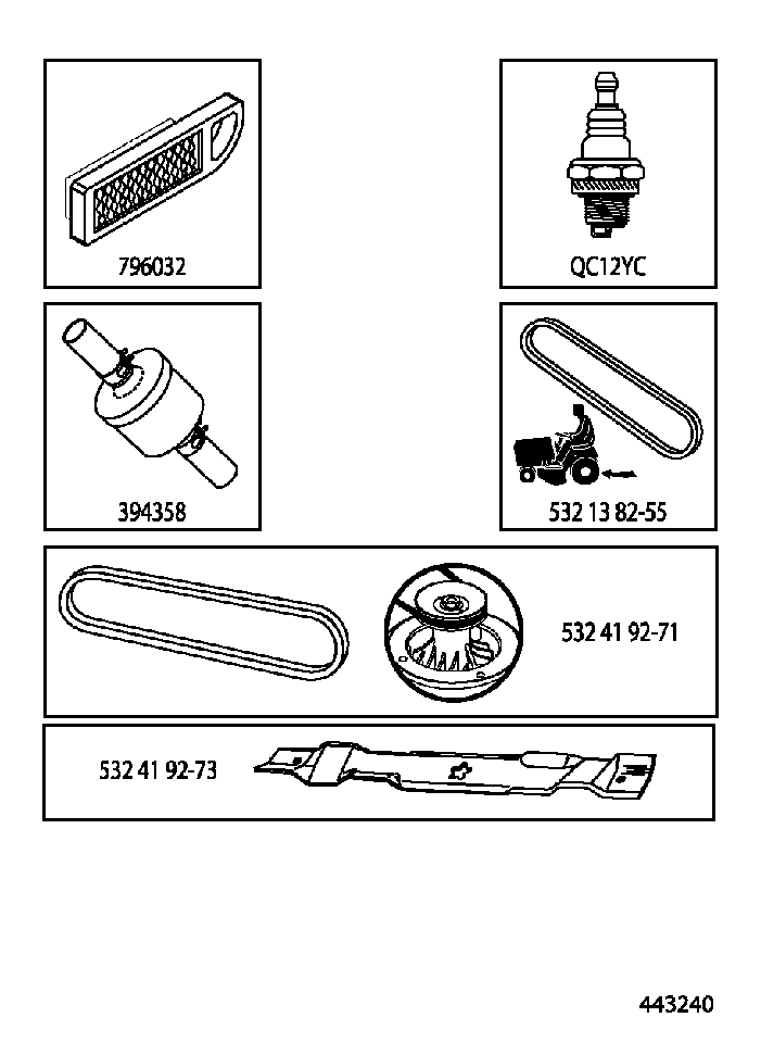 FREQUENTLY USED PARTS