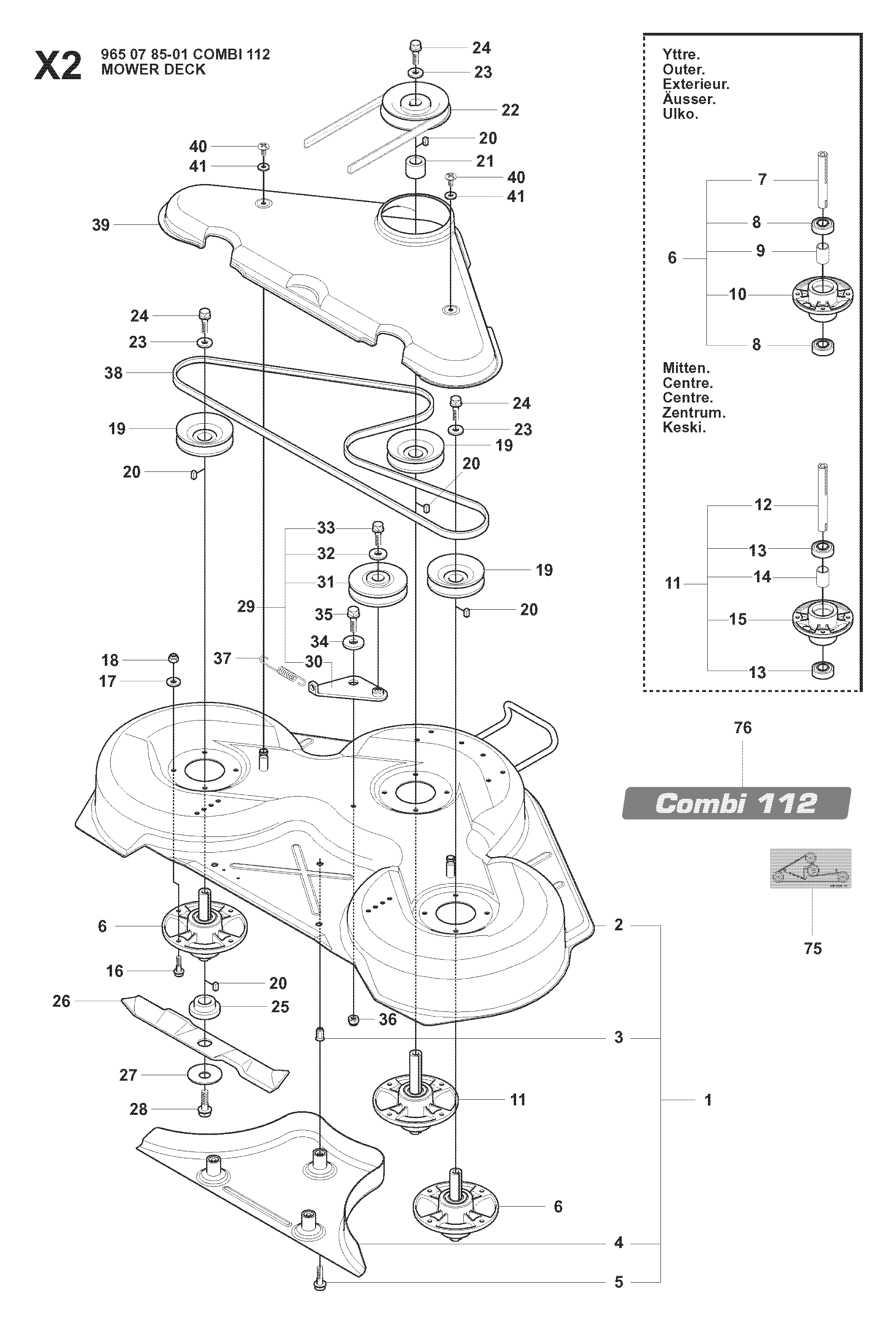 MOWER DECK / CUTTING DECK