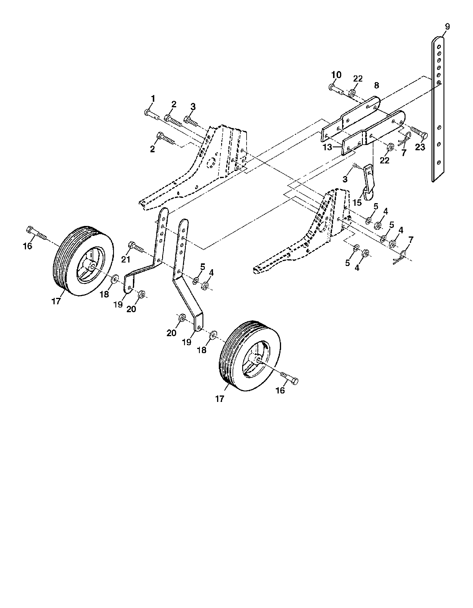 WHEEL & DEPTH STAKE ASSEMBLY