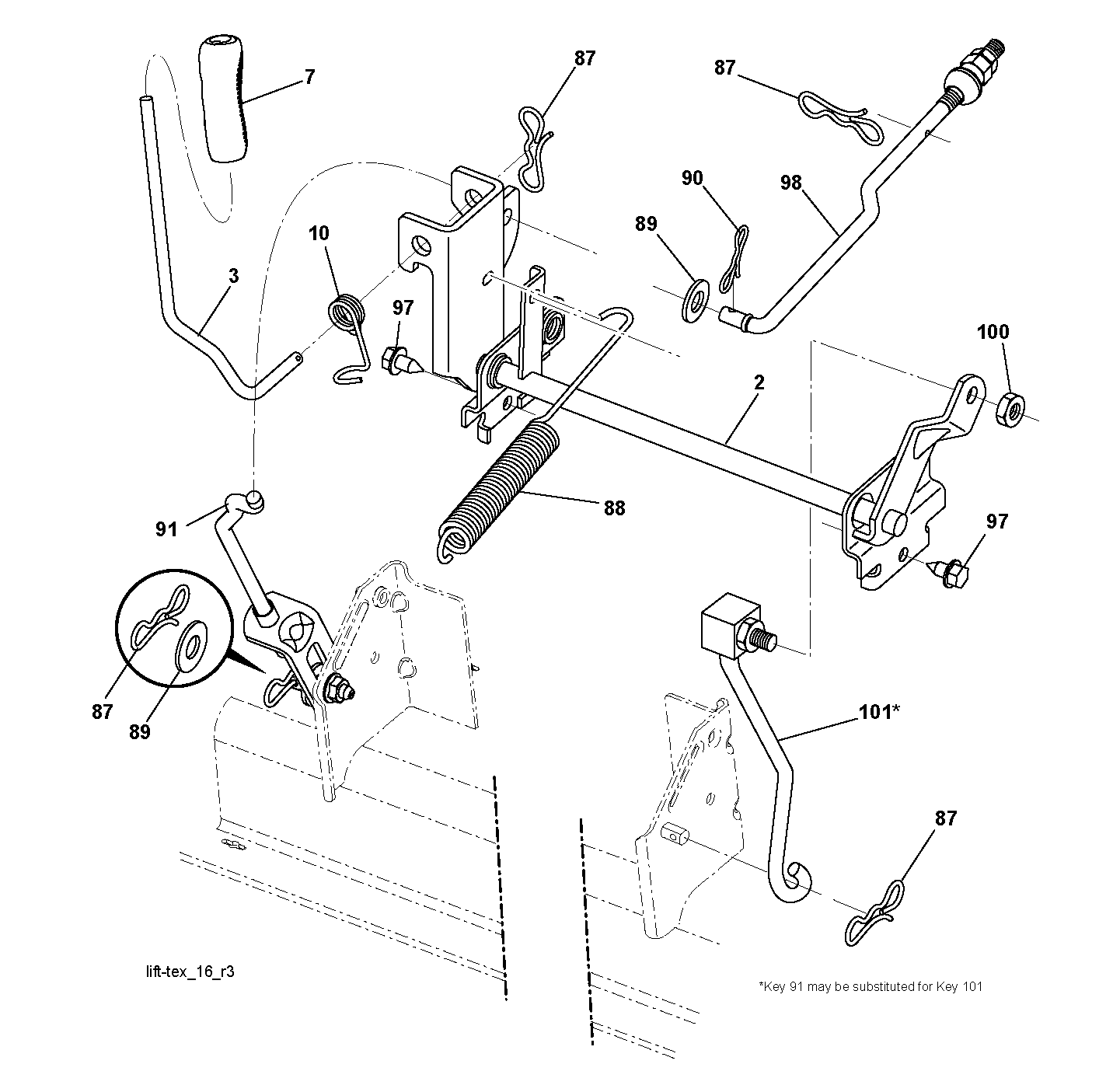 MOWER LIFT / DECK LIFT