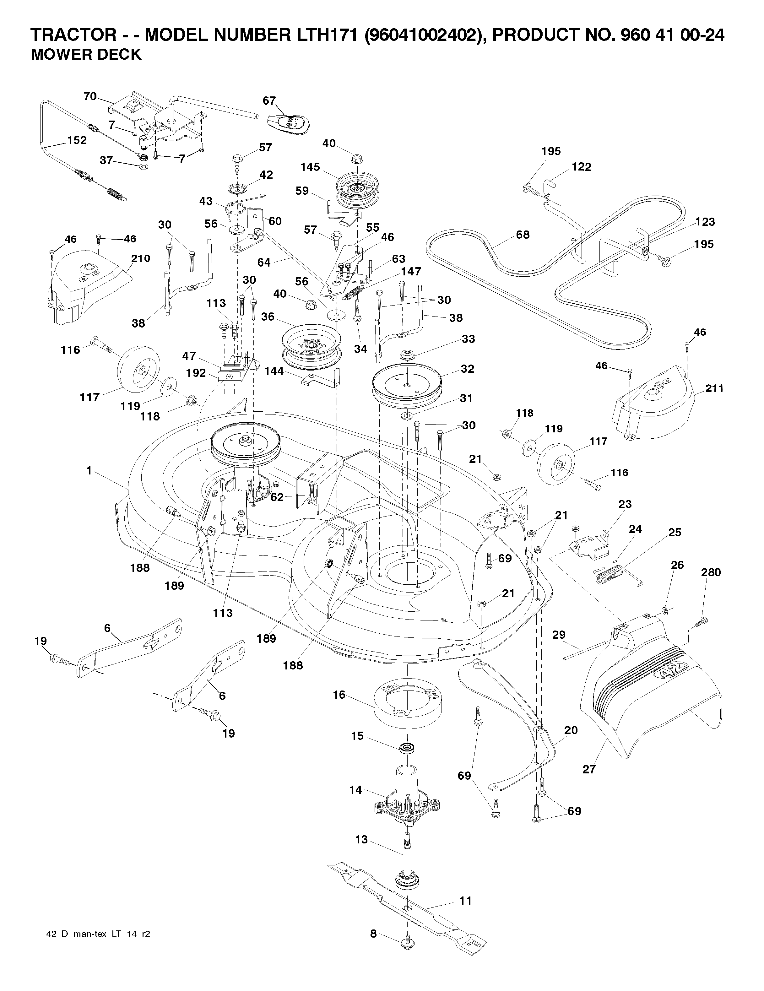MOWER DECK / CUTTING DECK