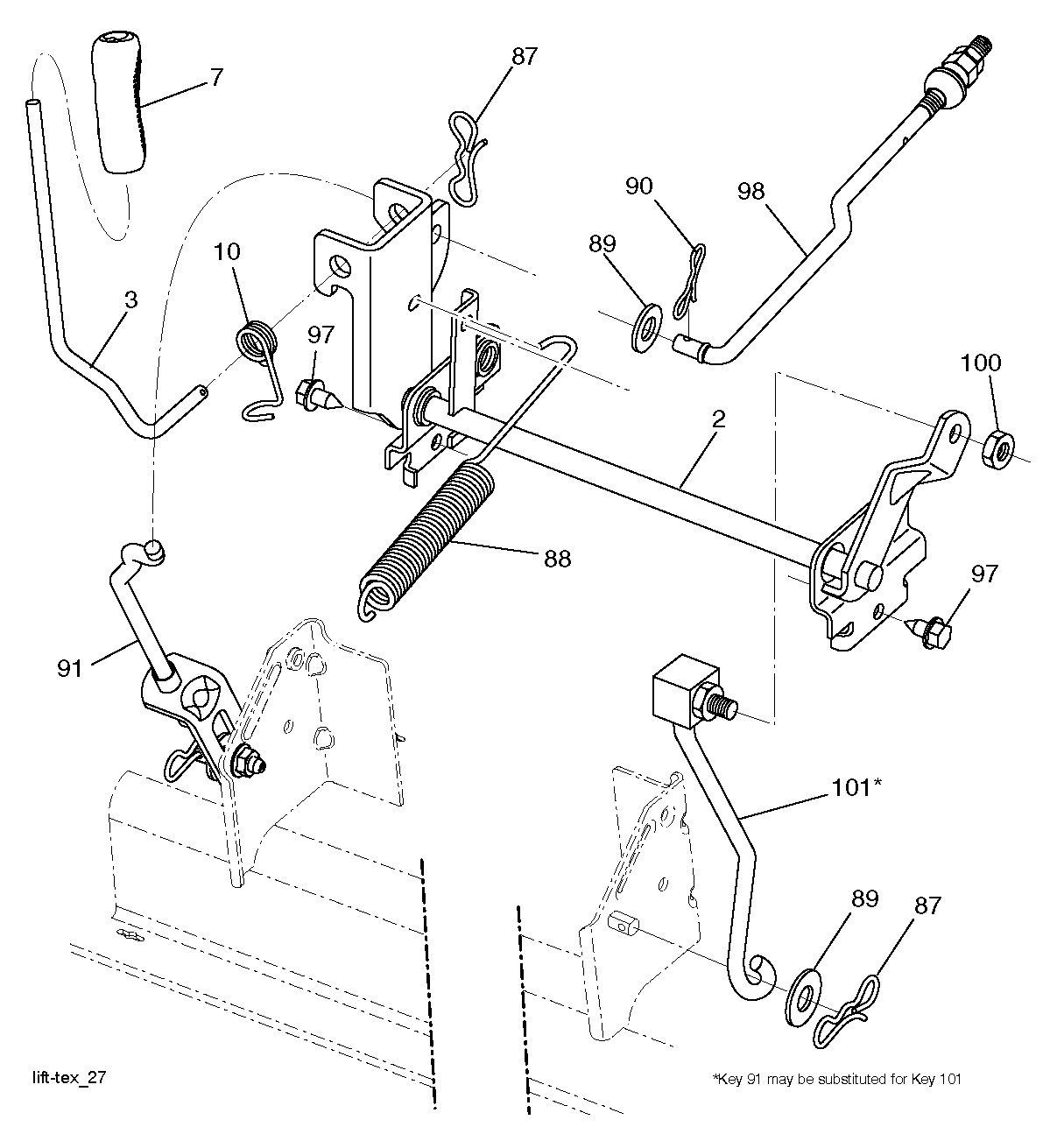 MOWER LIFT / DECK LIFT