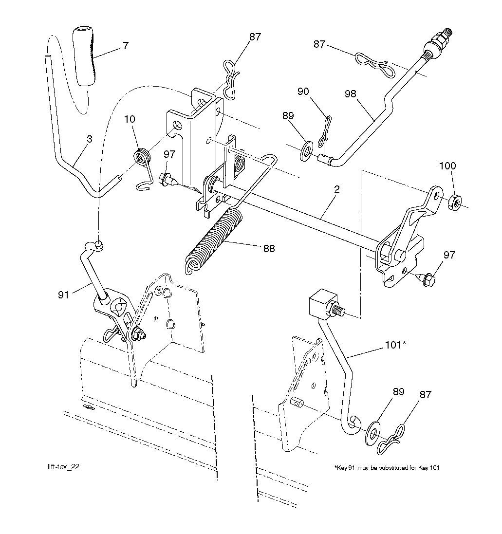 MOWER LIFT / DECK LIFT