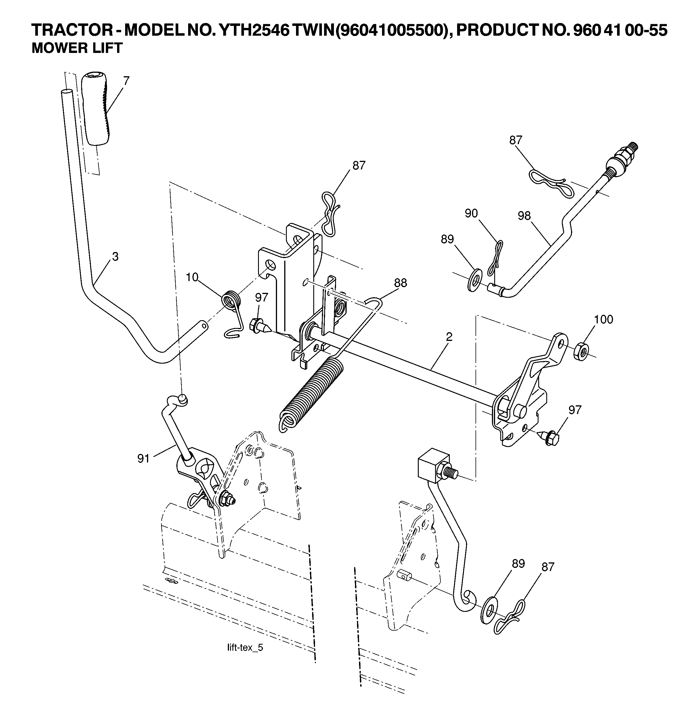 MOWER LIFT / DECK LIFT