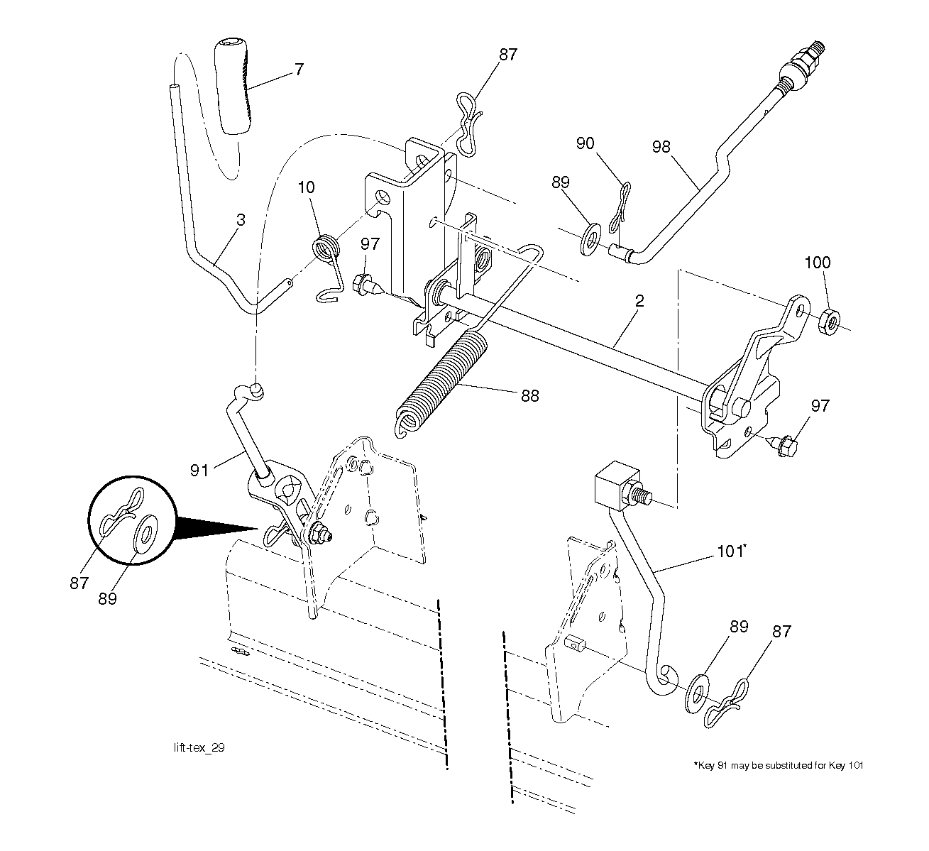 MOWER LIFT / DECK LIFT