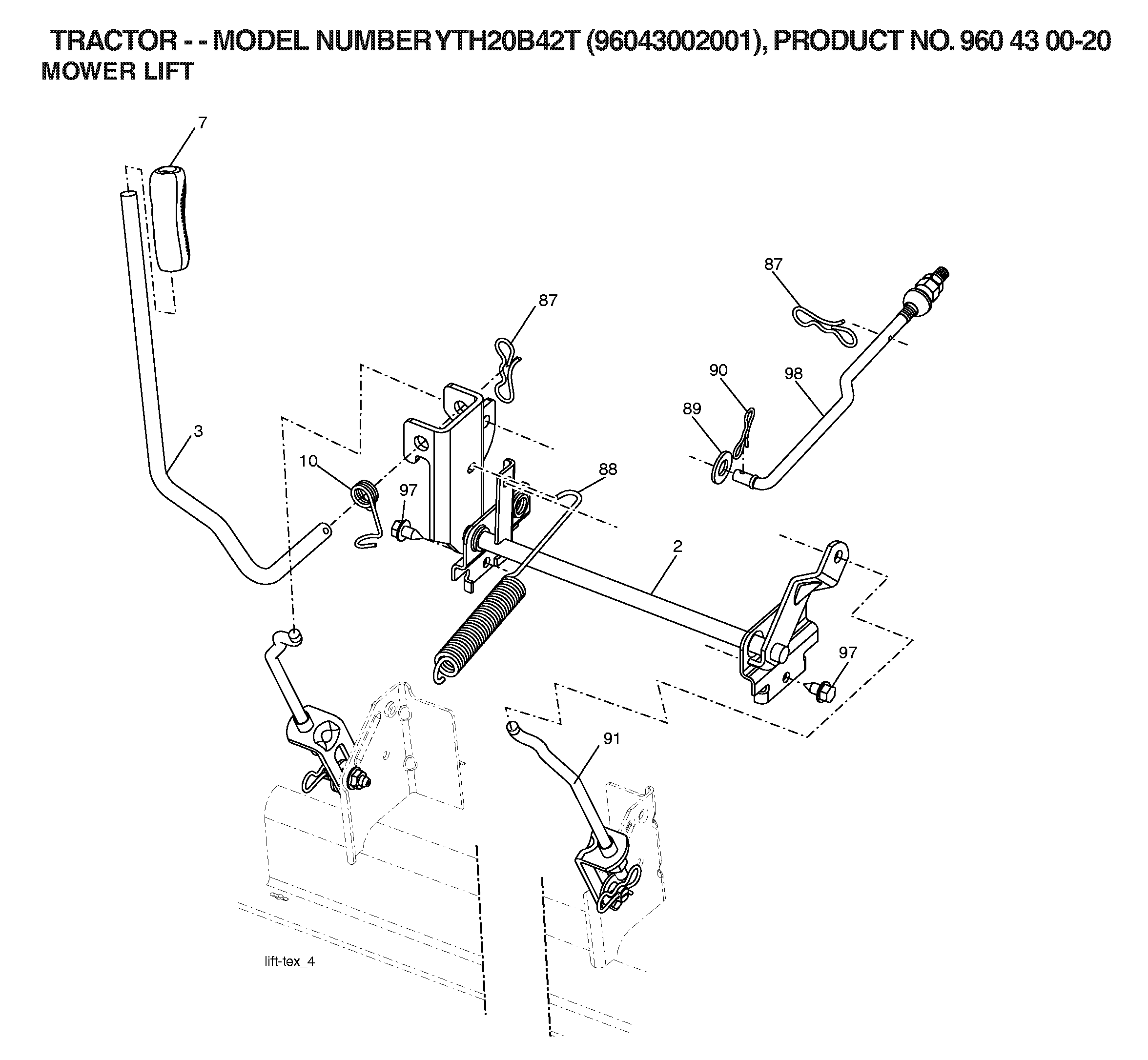 MOWER LIFT / DECK LIFT