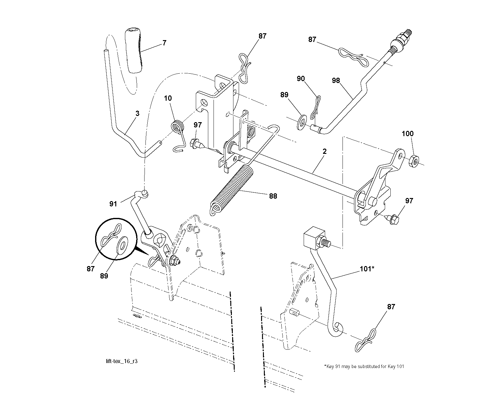 MOWER LIFT / DECK LIFT