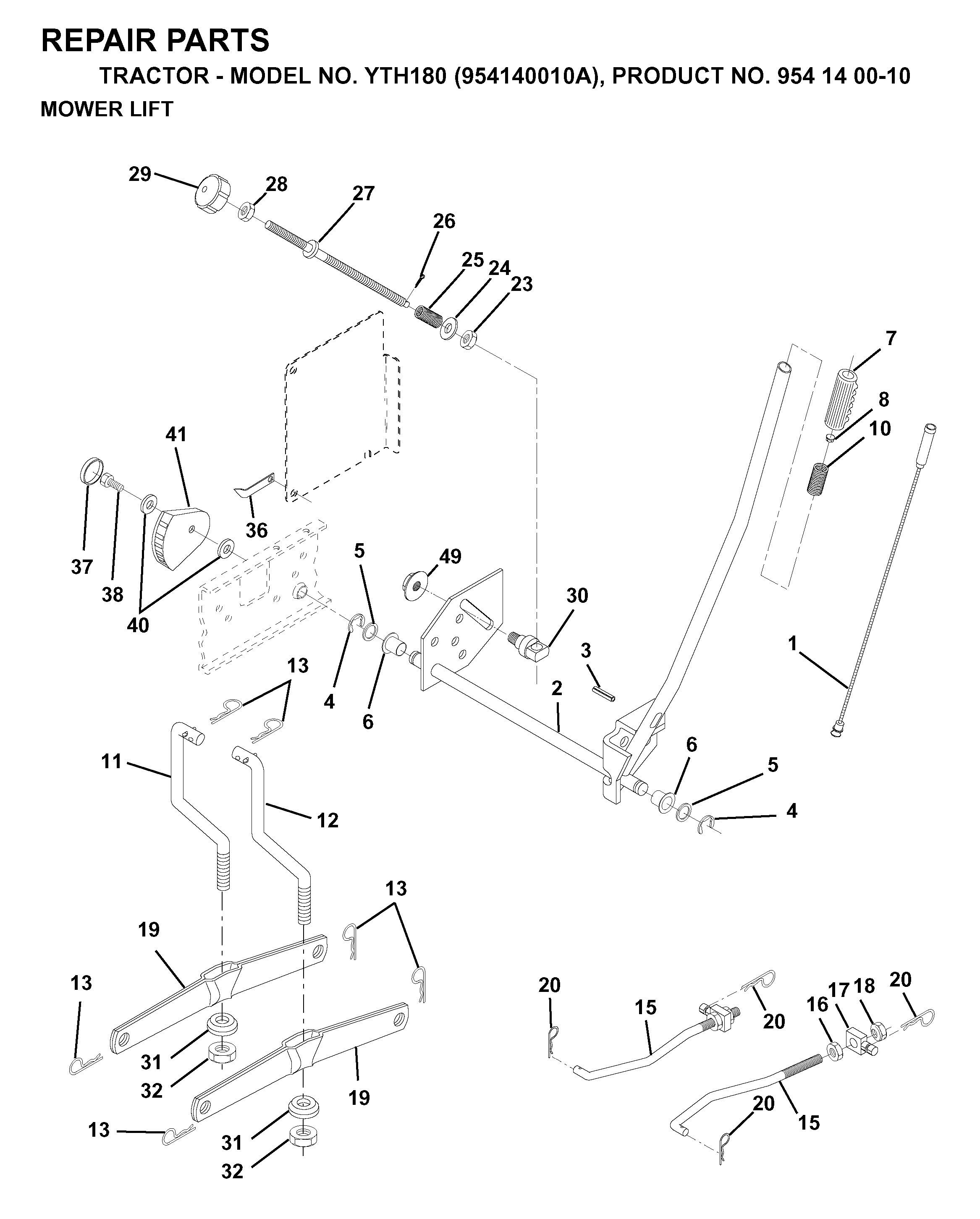 MOWER LIFT / DECK LIFT