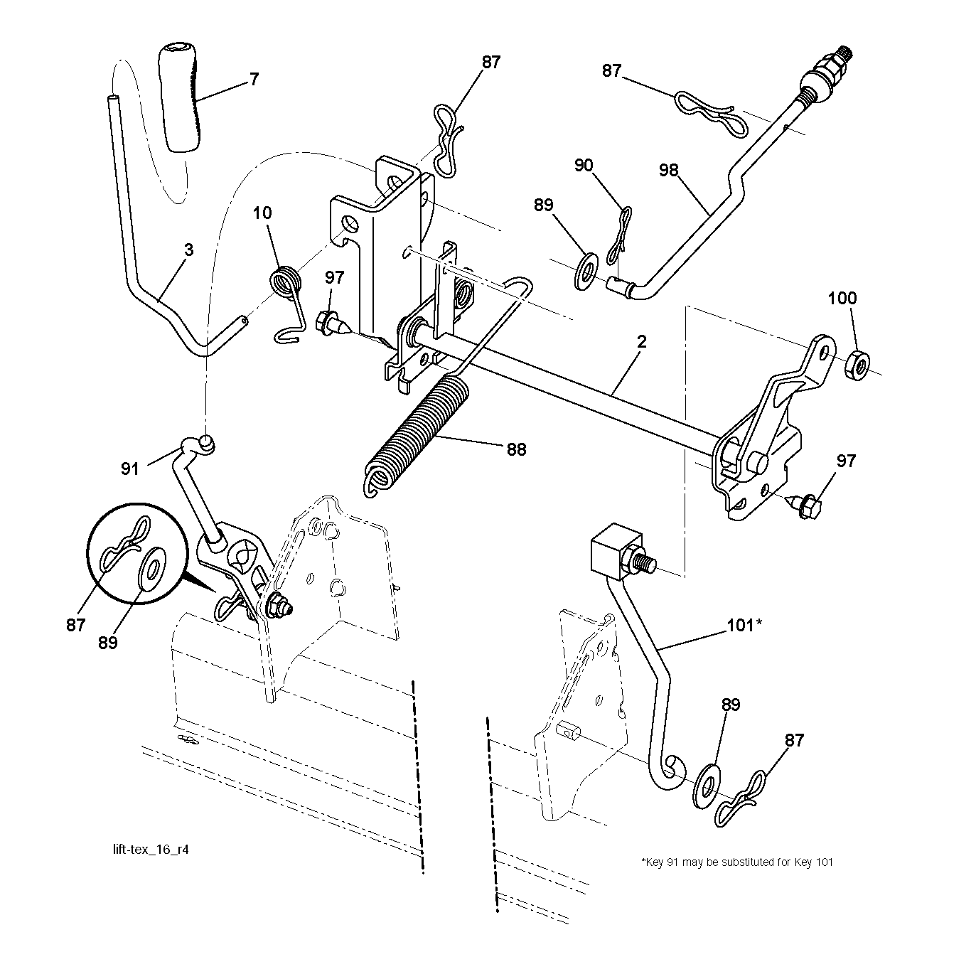MOWER LIFT / DECK LIFT