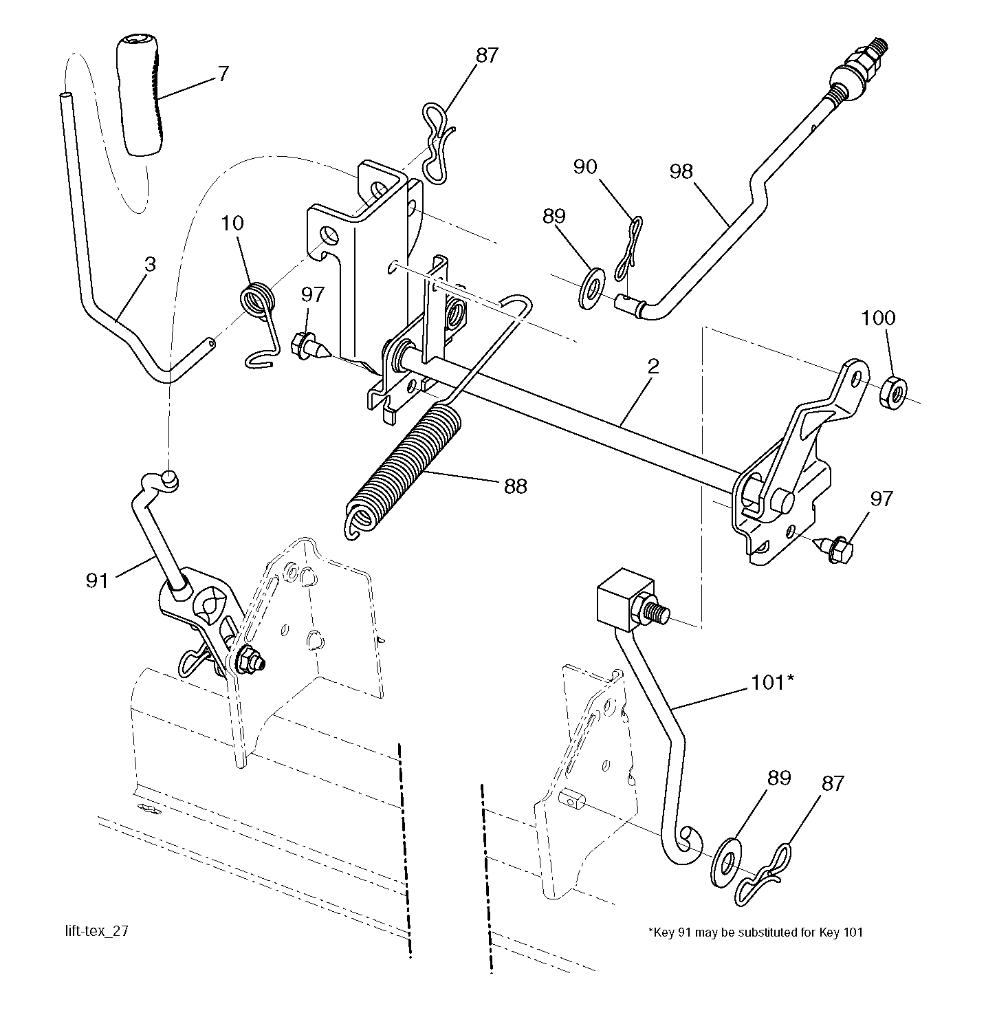 MOWER LIFT / DECK LIFT