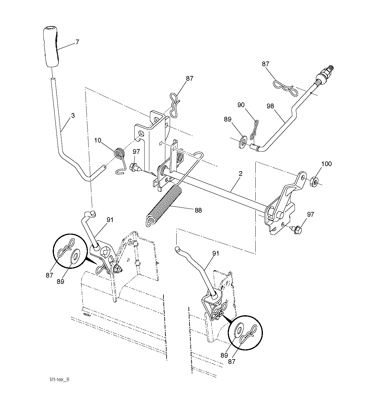 MOWER LIFT / DECK LIFT