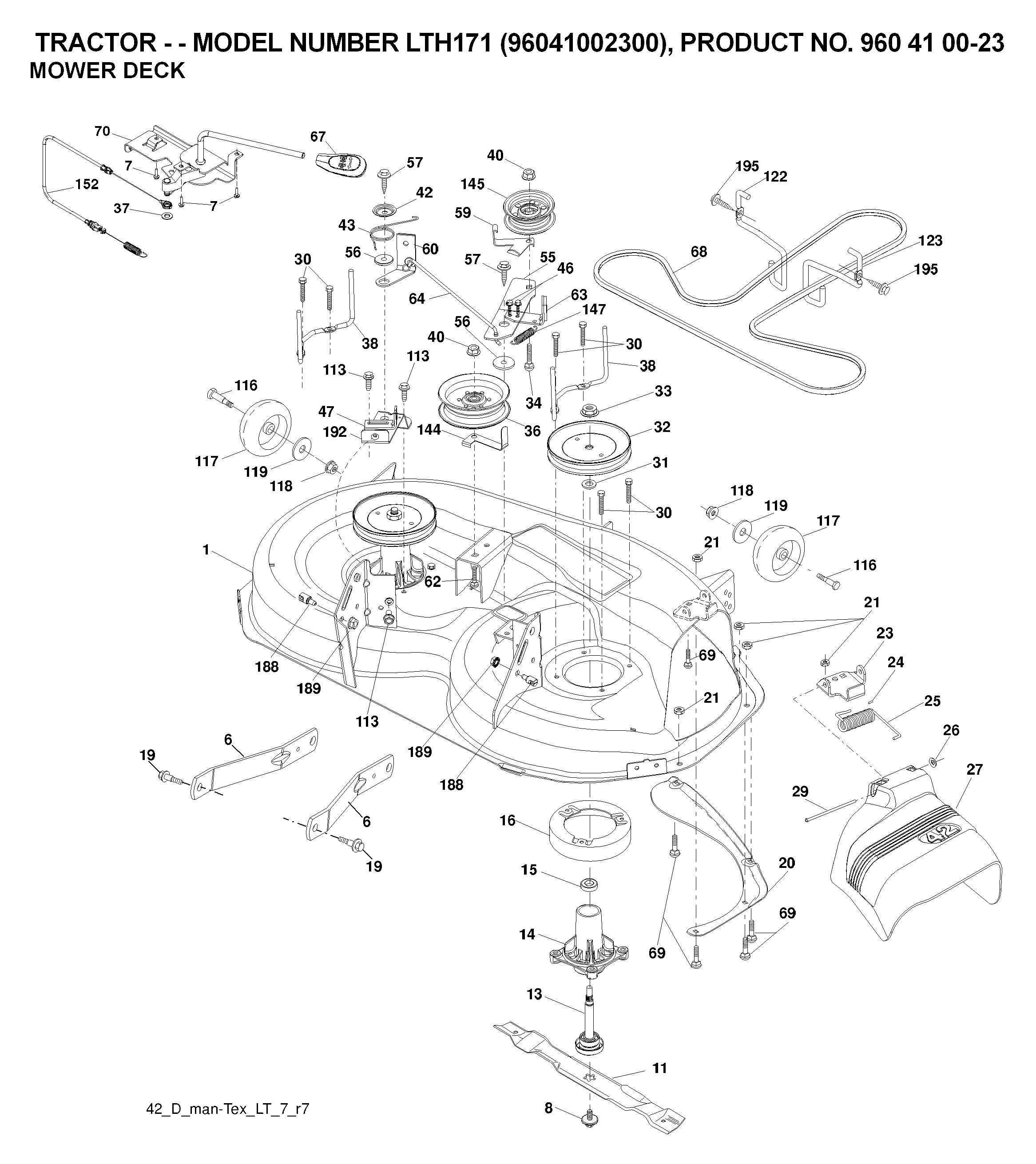 MOWER DECK / CUTTING DECK