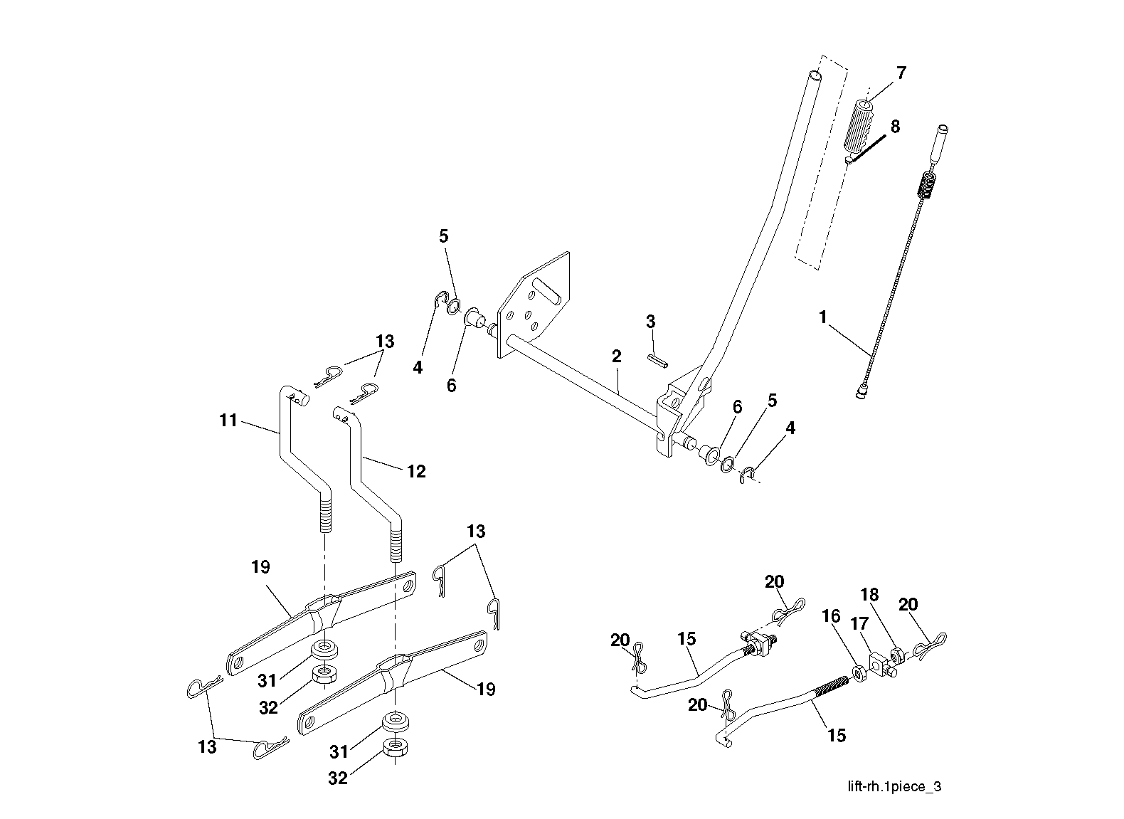MOWER LIFT / DECK LIFT