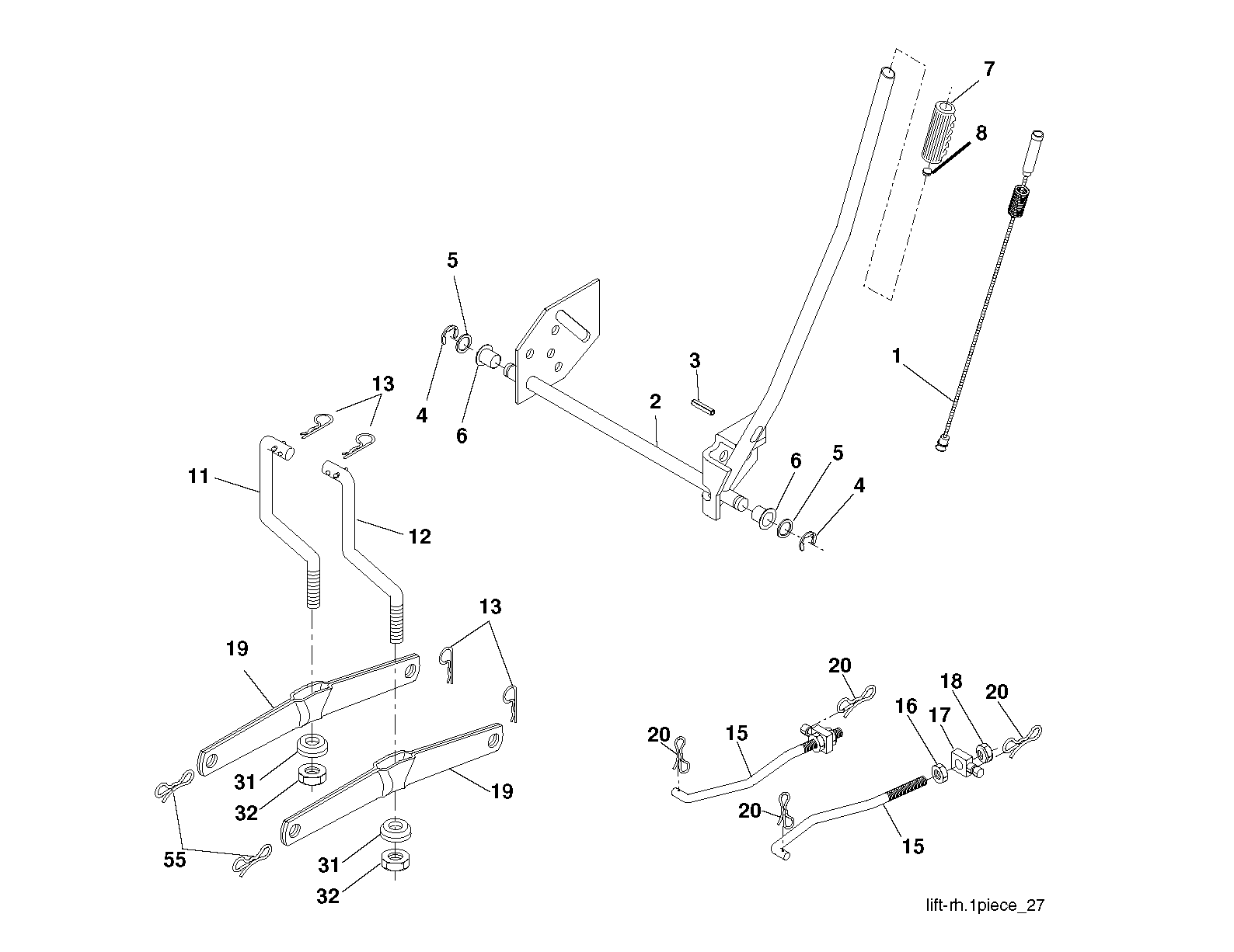 MOWER LIFT / DECK LIFT