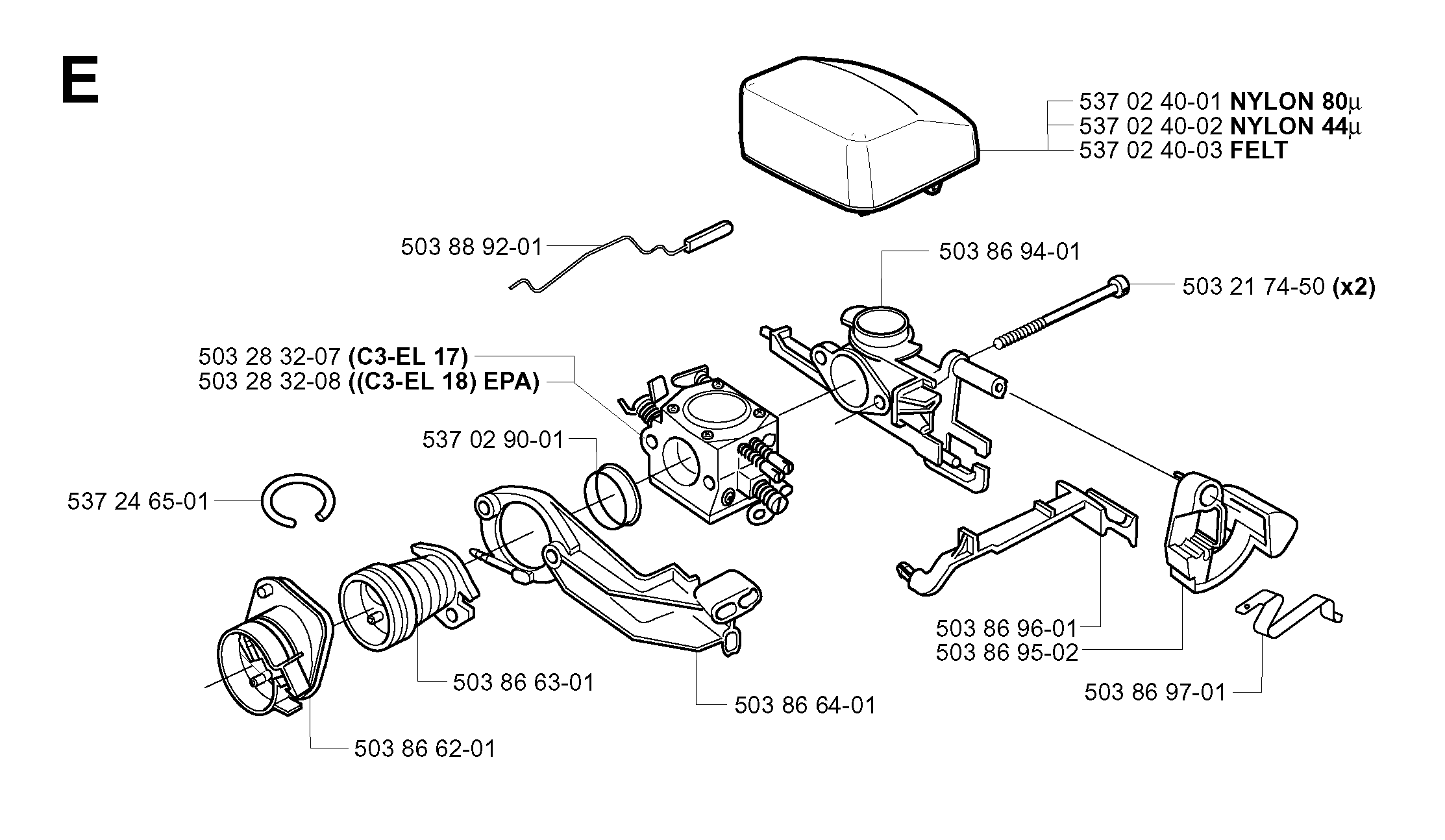 CARBURETOR & AIR FILTER