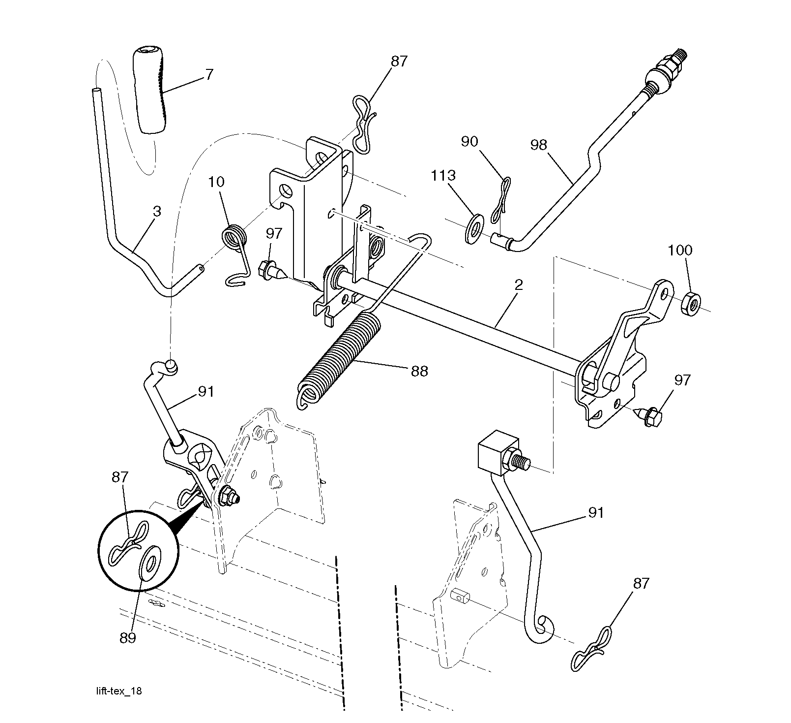 MOWER LIFT / DECK LIFT