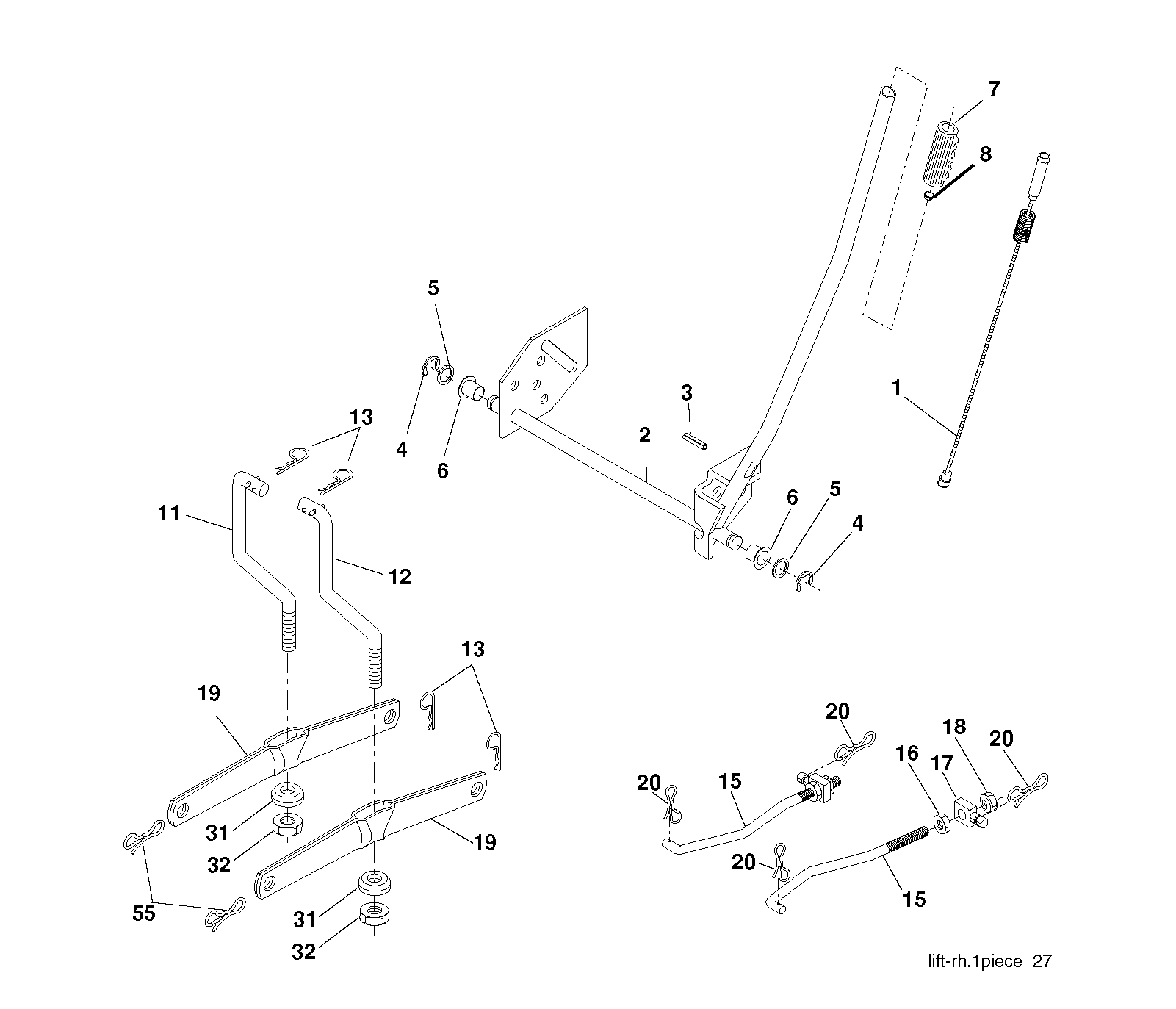 MOWER LIFT / DECK LIFT