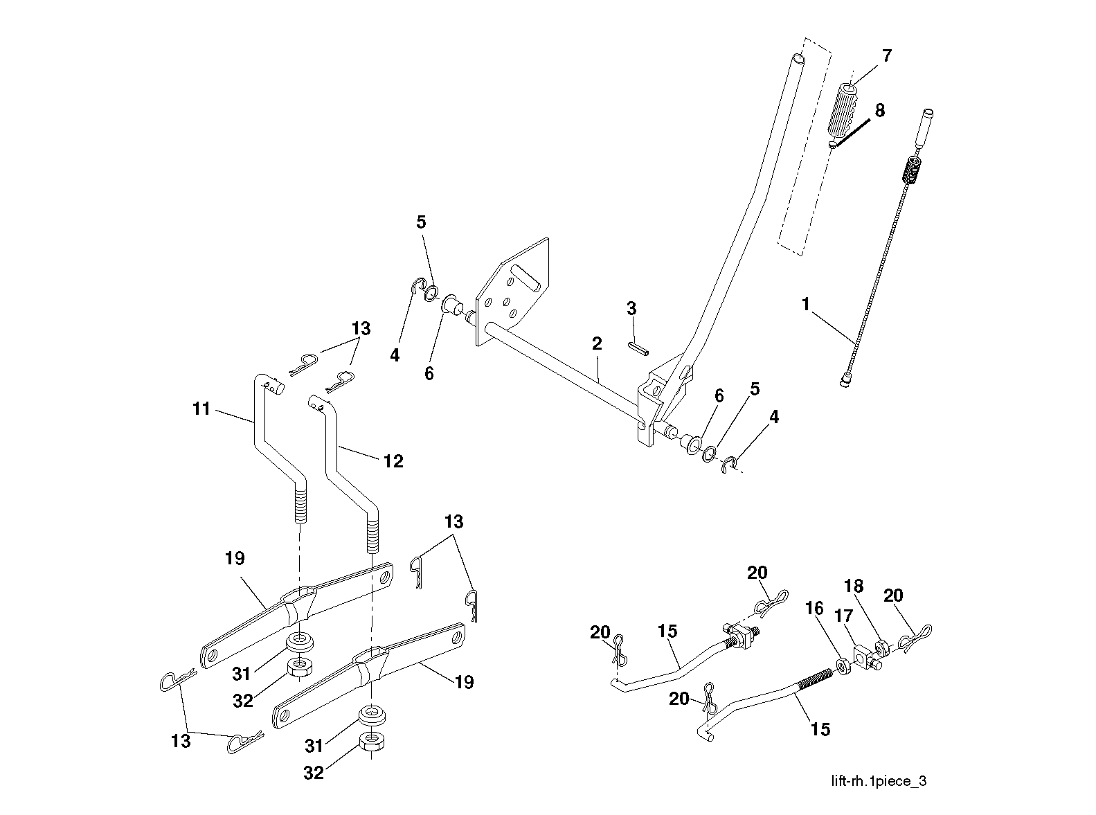 MOWER LIFT / DECK LIFT
