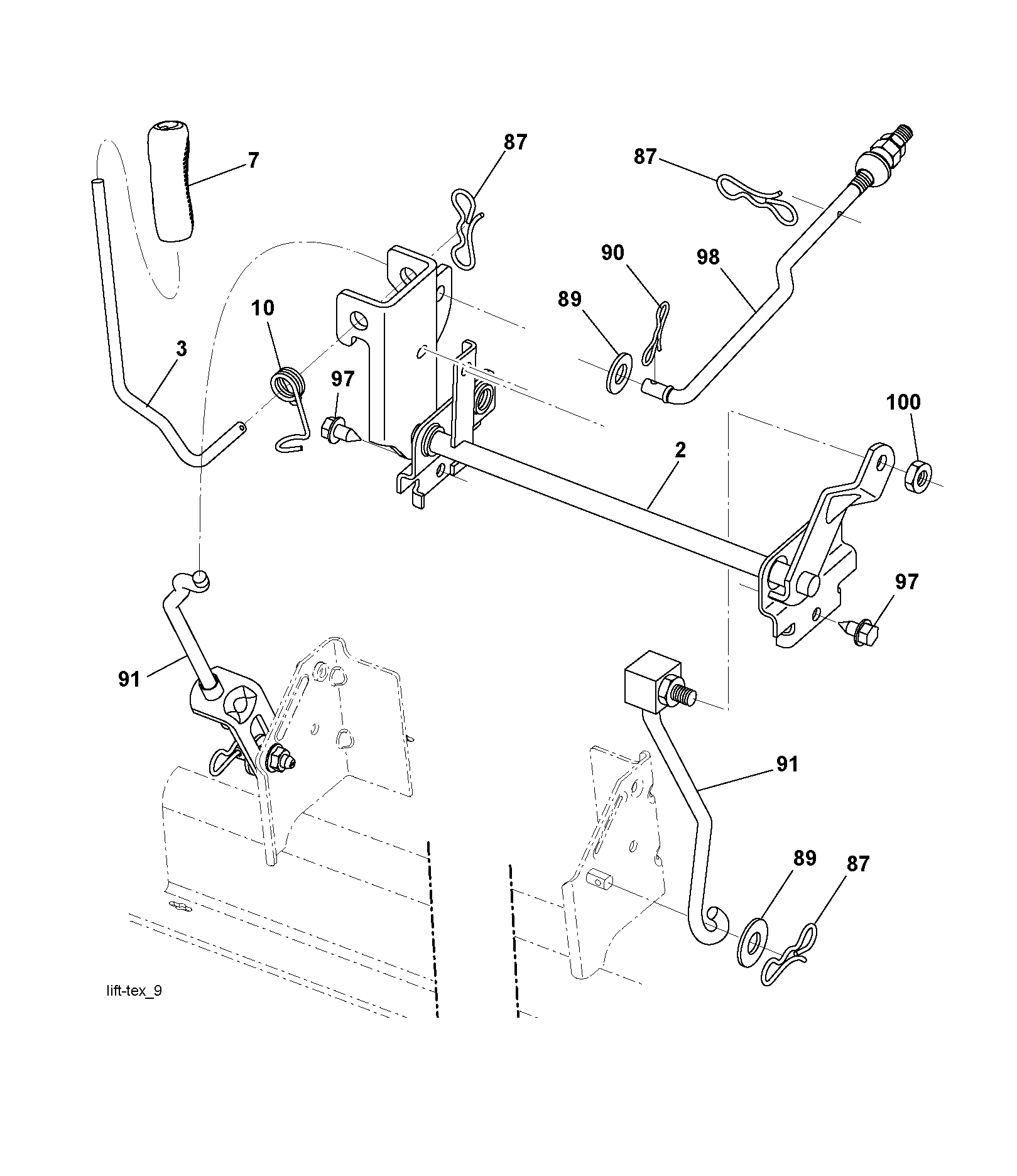 MOWER LIFT / DECK LIFT