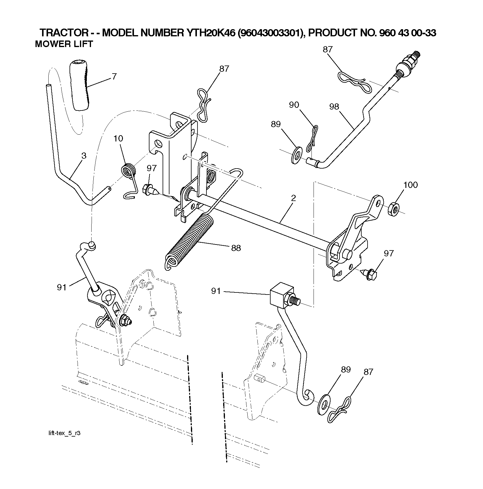 MOWER LIFT / DECK LIFT