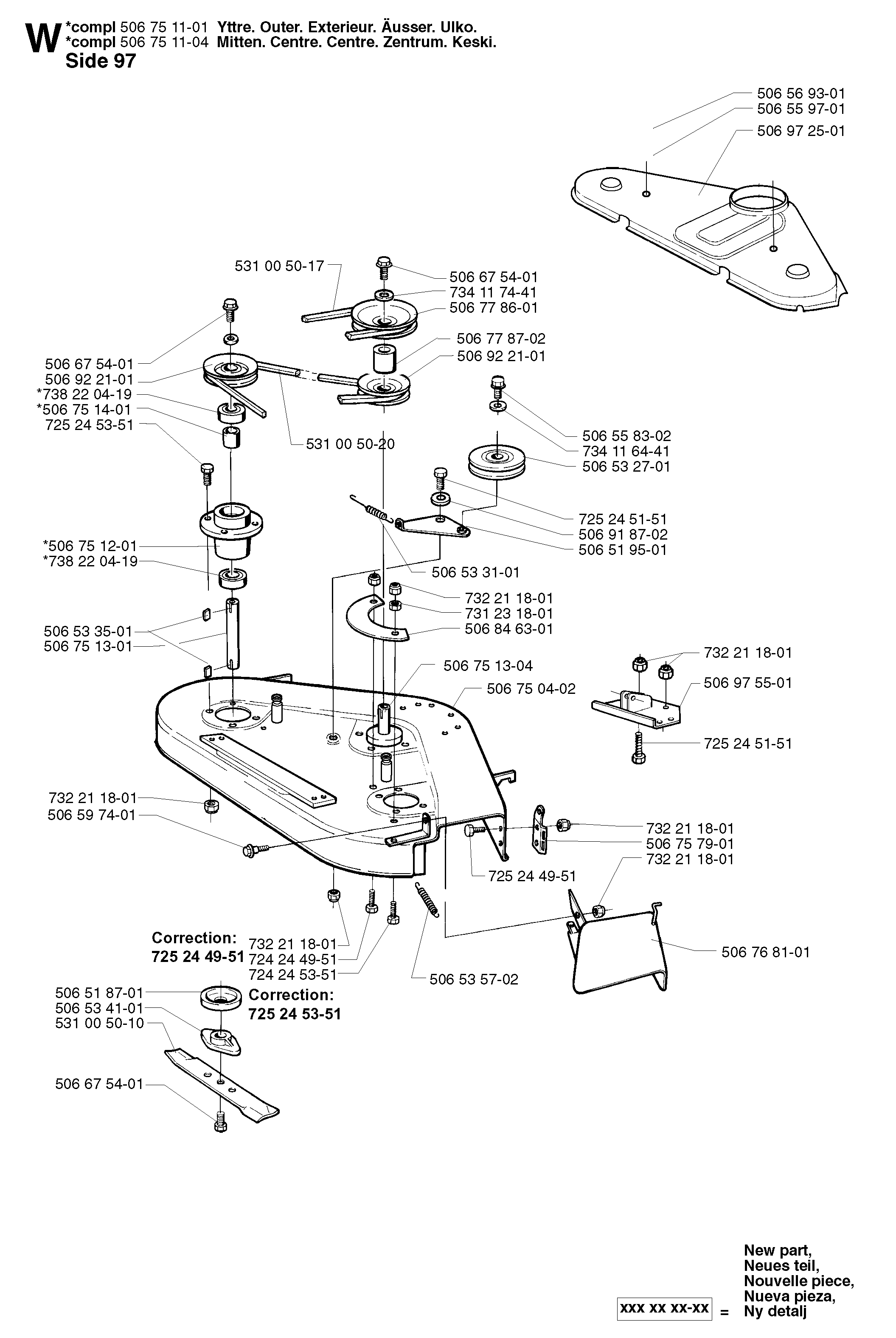 97CM CUTTING DECK