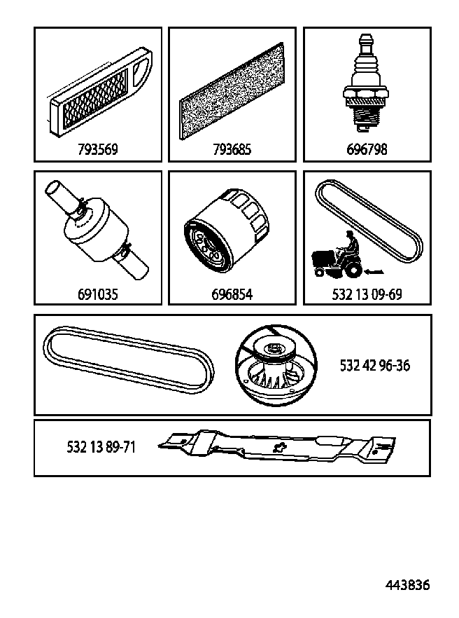 FREQUENTLY USED PARTS