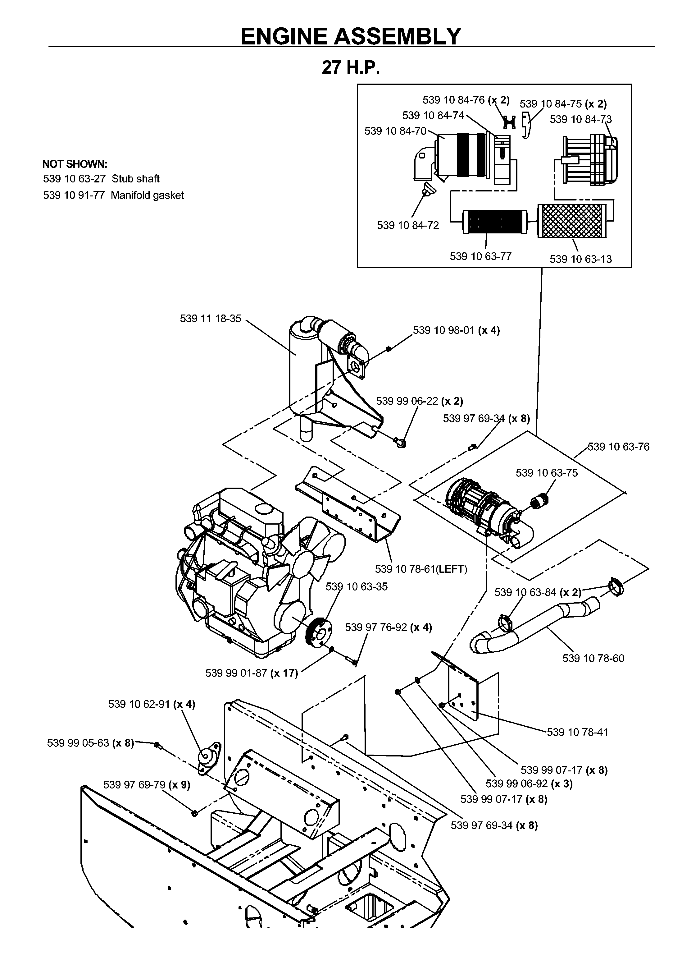 MOWER LIFT LEVER