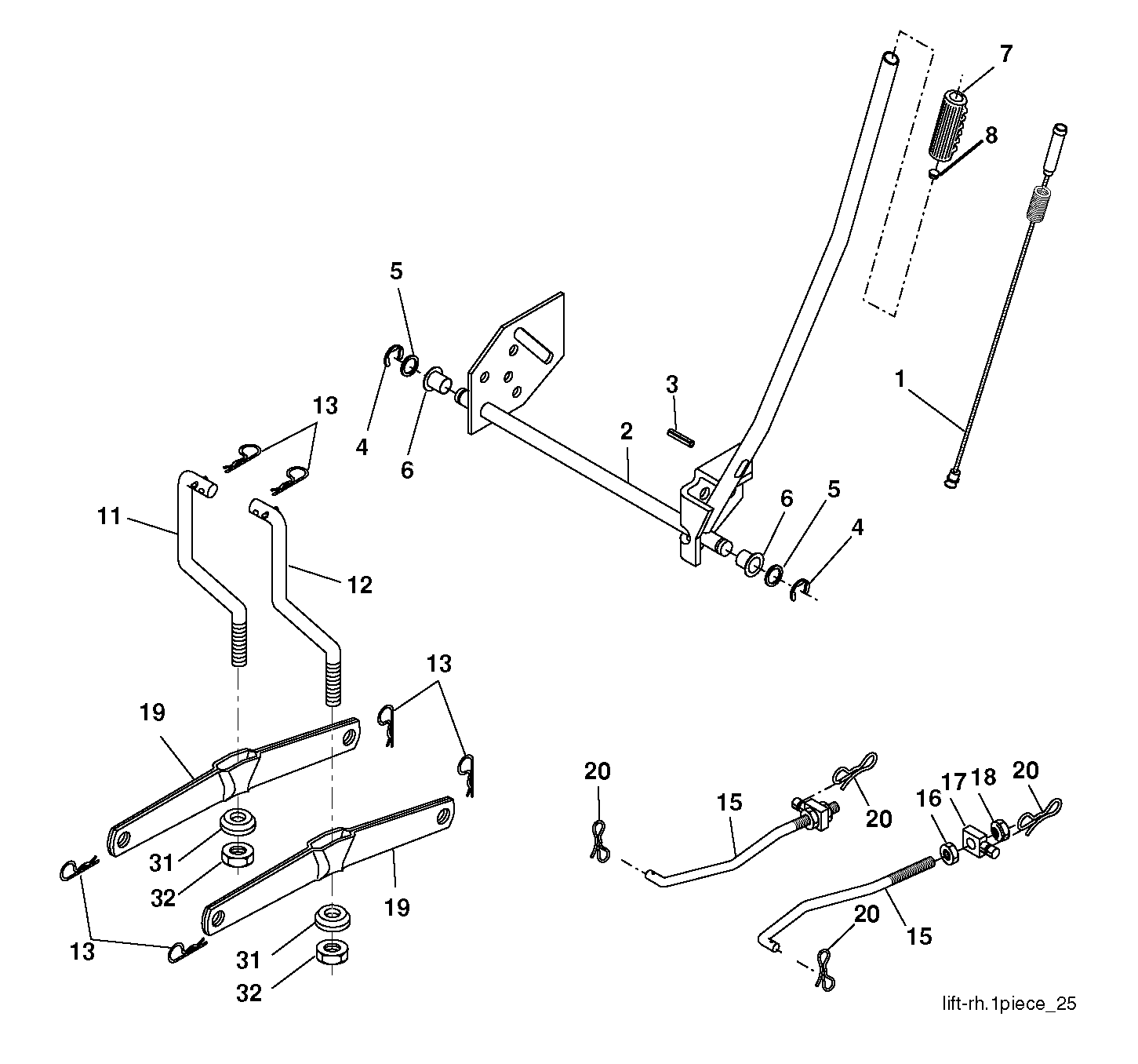 MOWER LIFT / DECK LIFT