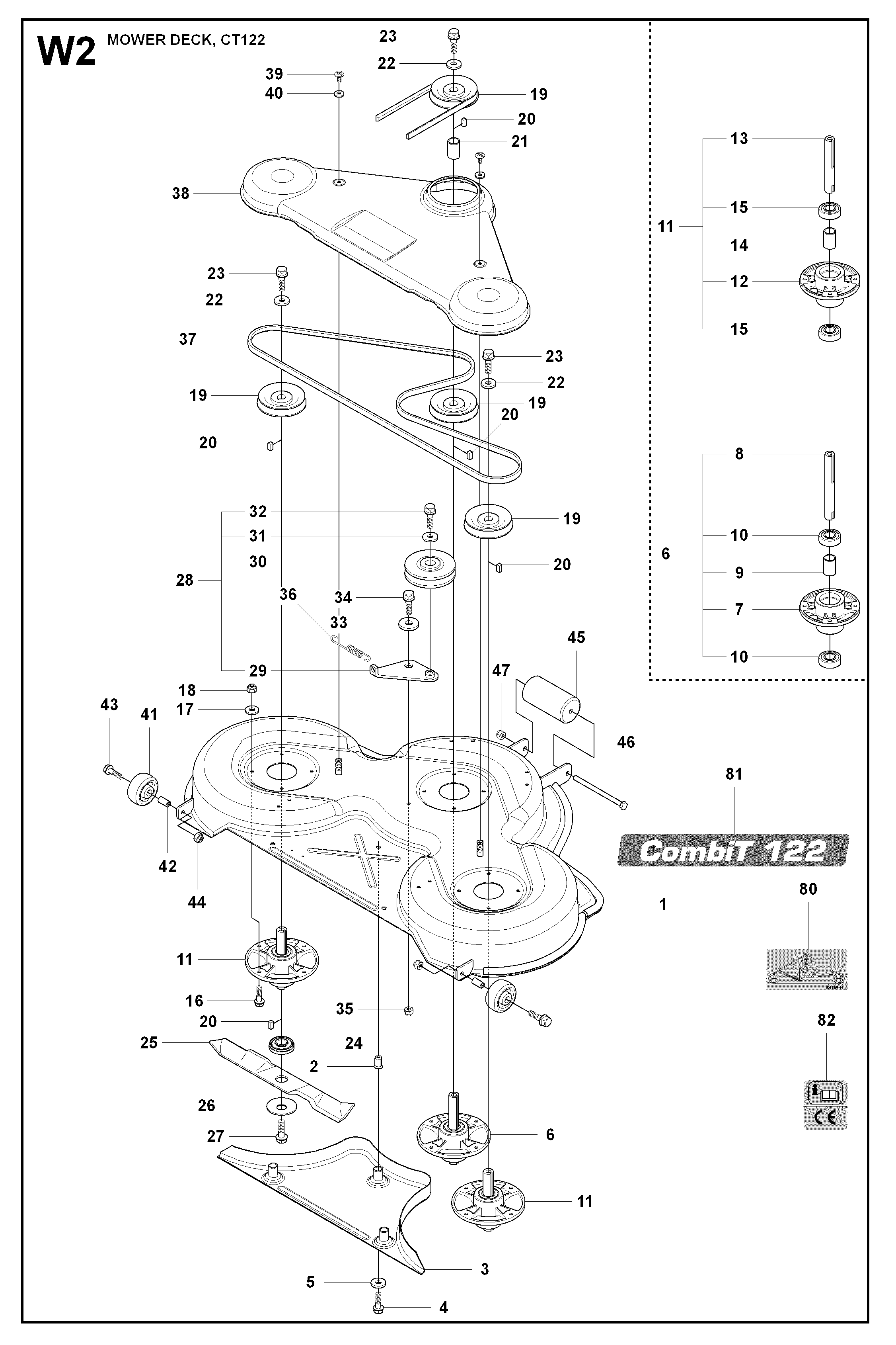 BRAKE / REAR MOWER LIFT