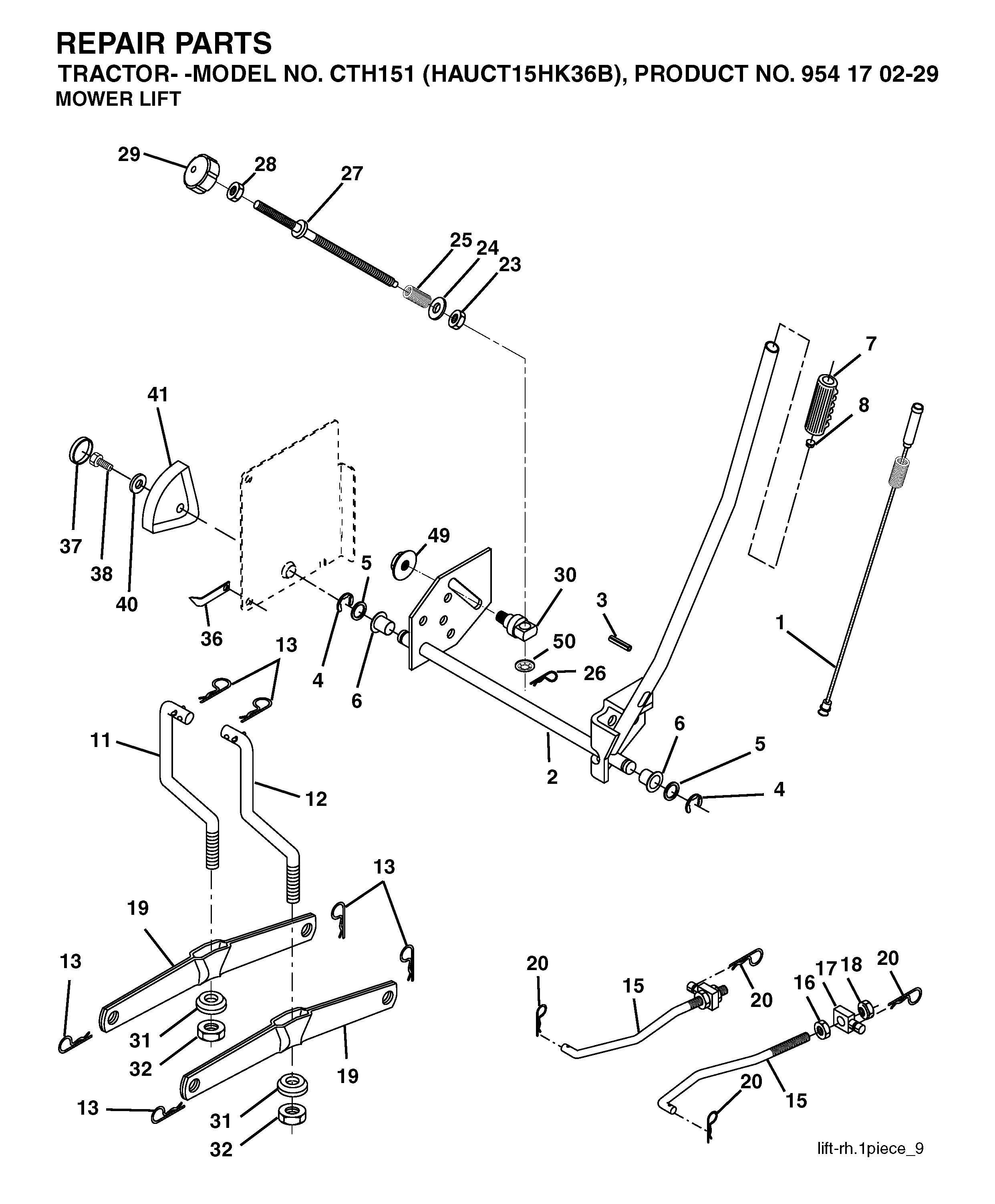 MOWER LIFT / DECK LIFT