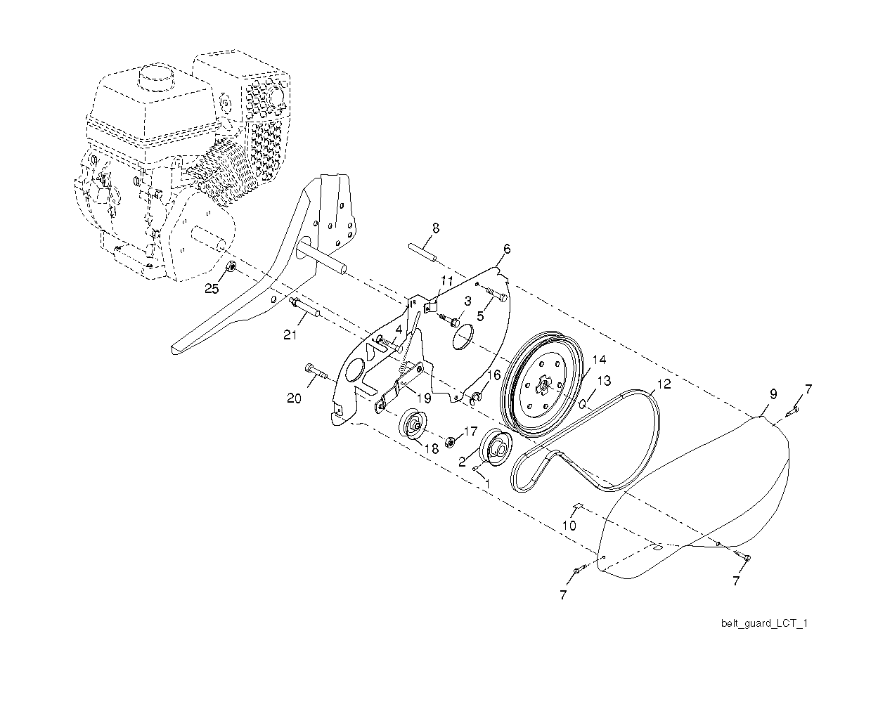 BELT GUARD & PULLEY