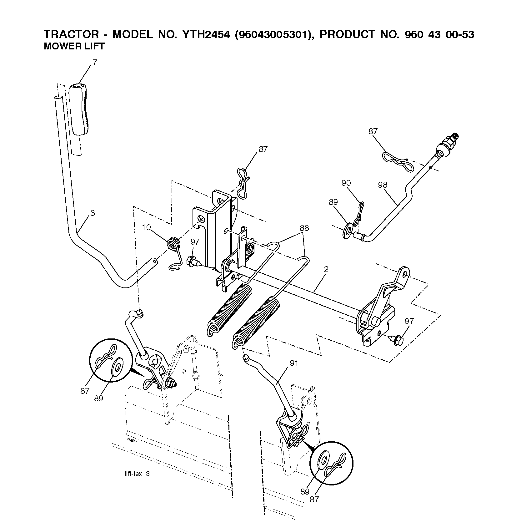 MOWER LIFT / DECK LIFT