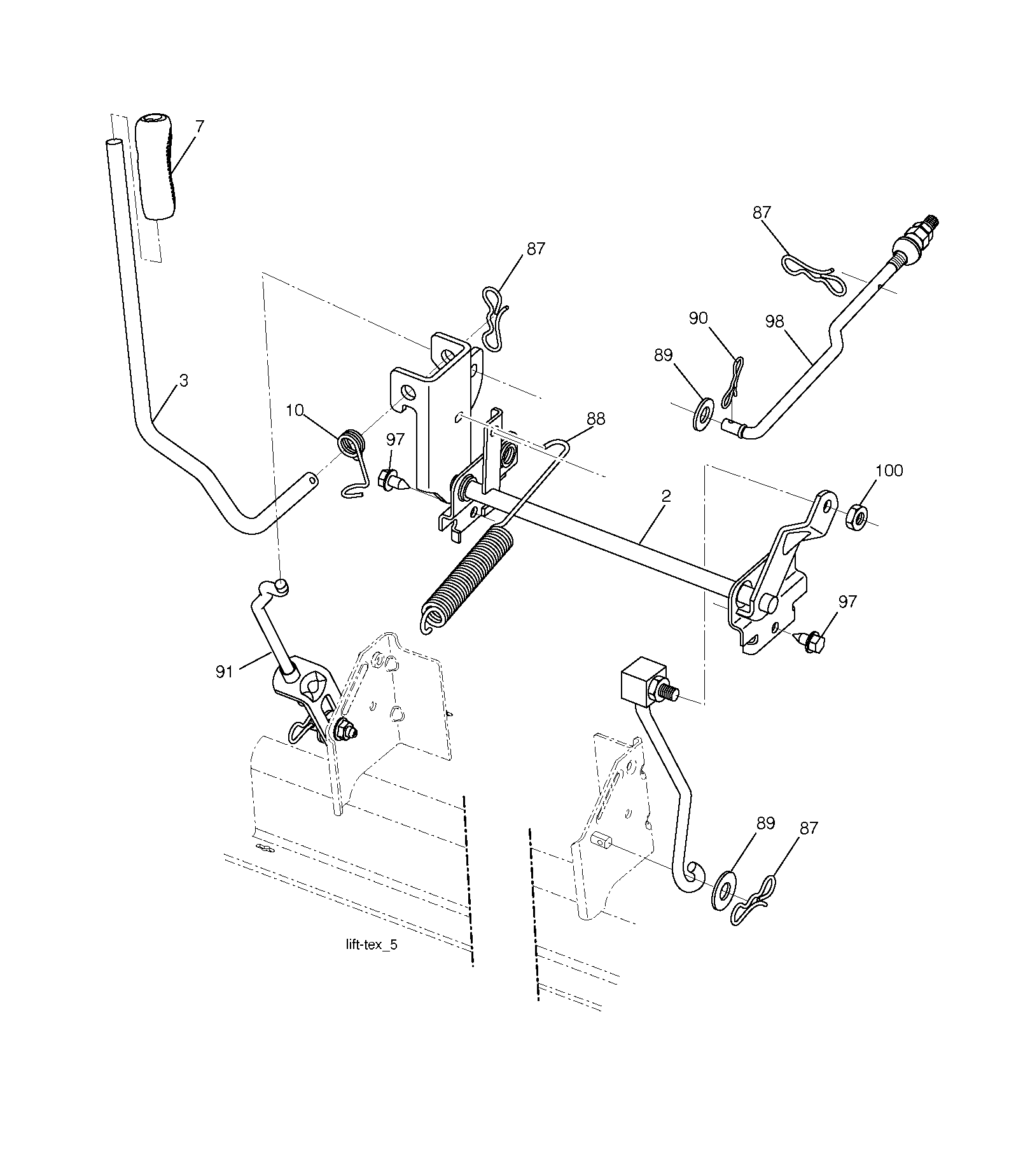 MOWER LIFT / DECK LIFT