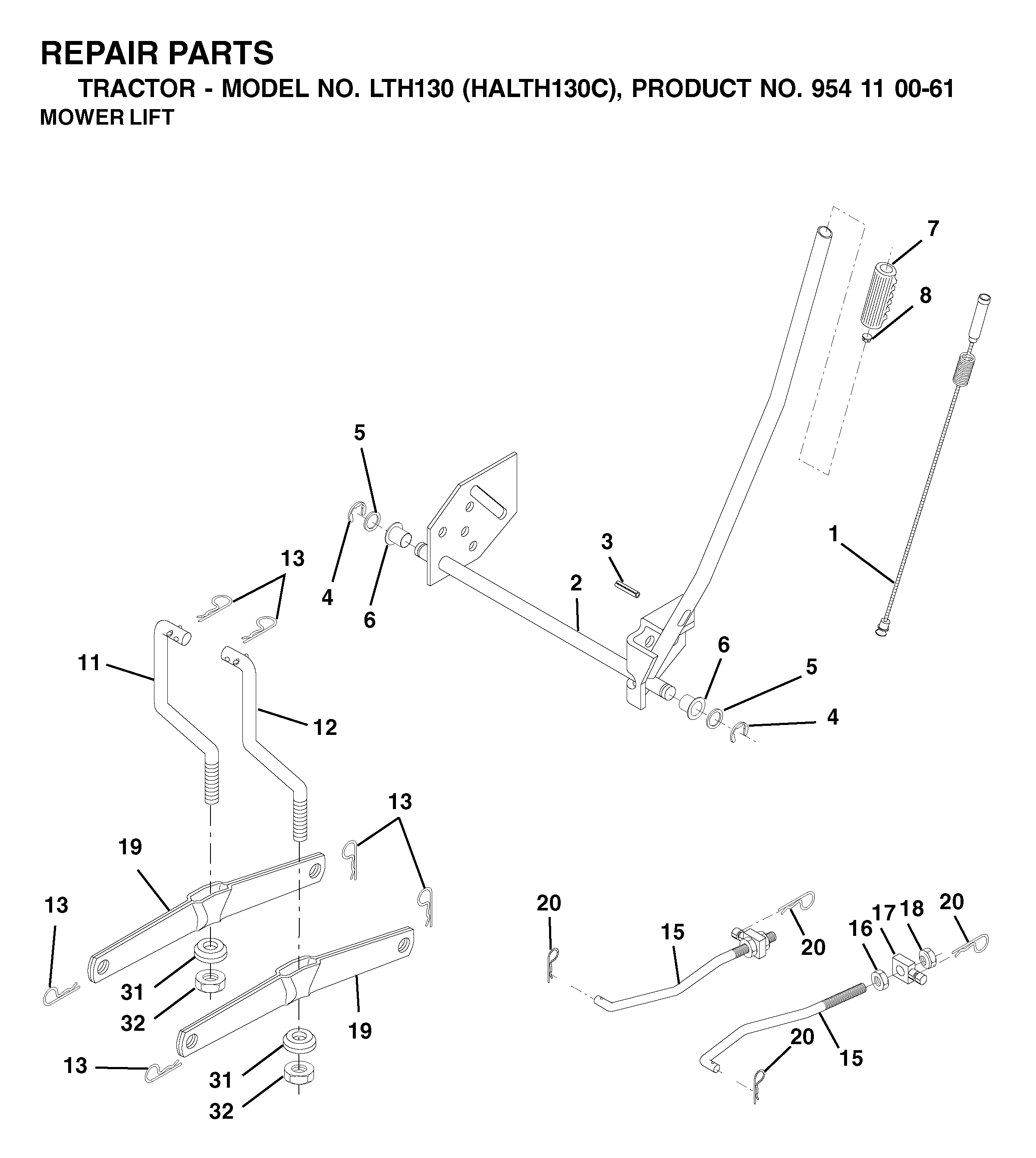 MOWER LIFT / DECK LIFT