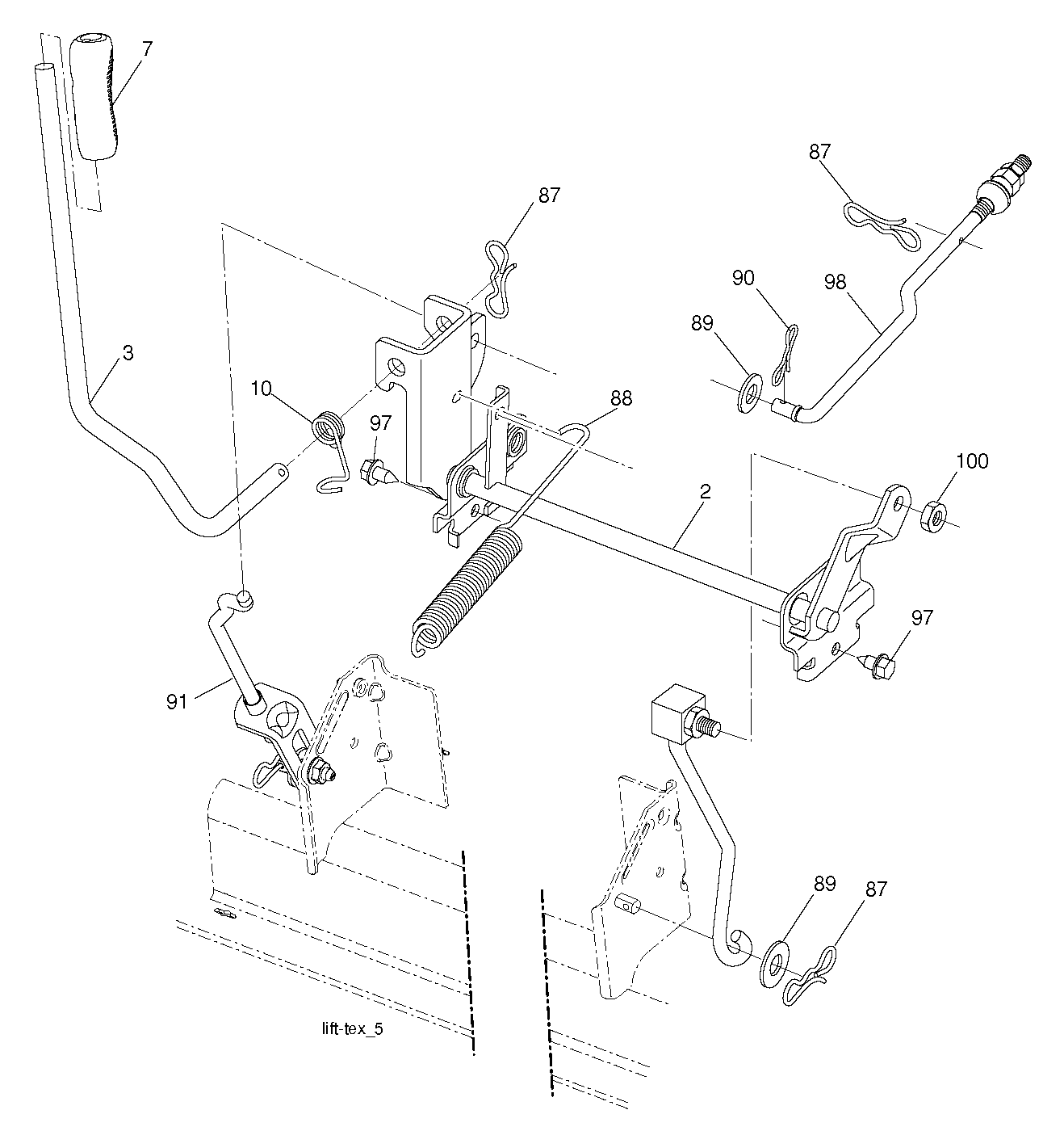 MOWER LIFT / DECK LIFT