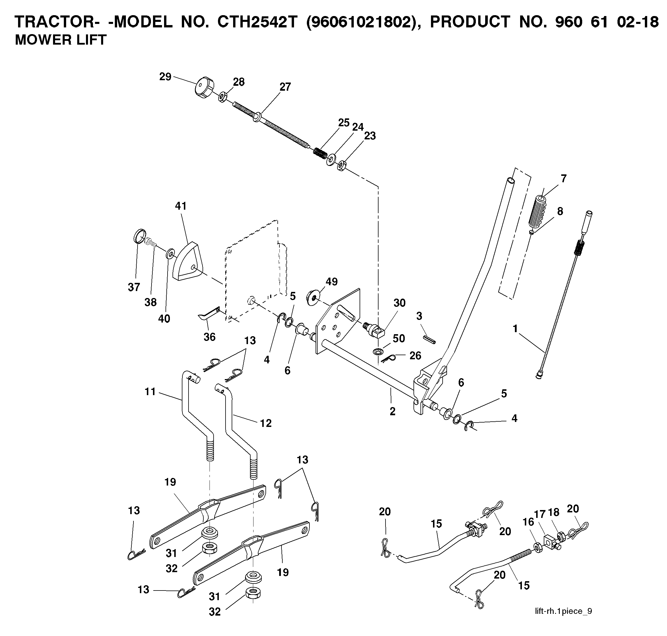 MOWER LIFT / DECK LIFT
