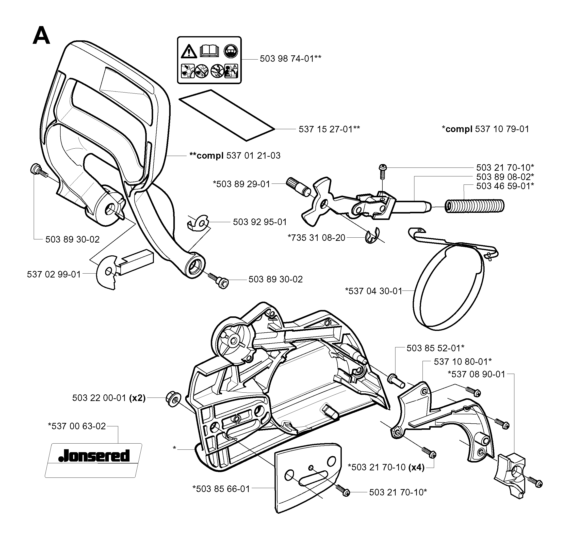 CHAIN BRAKE & CLUTCH COVER