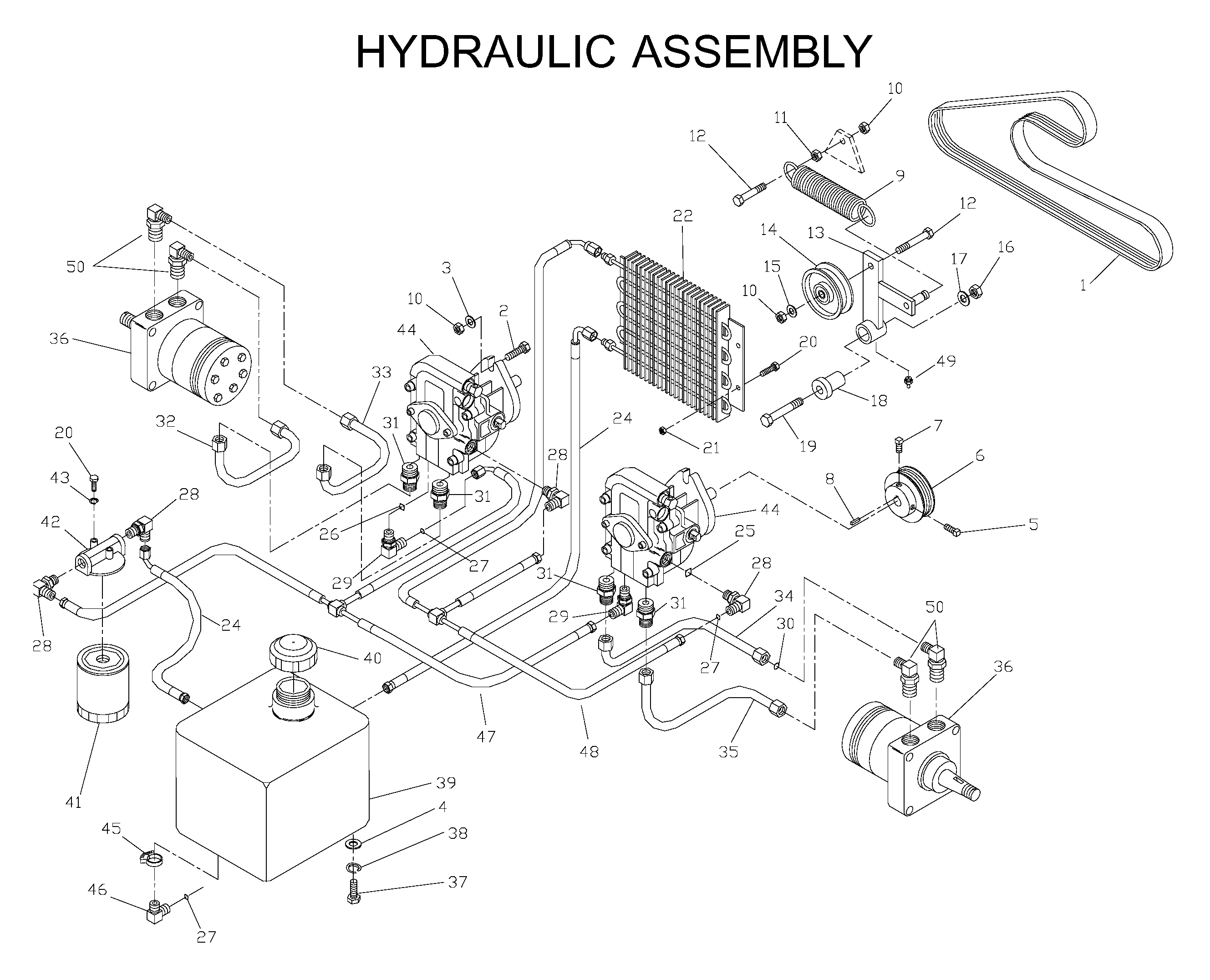 HYDRAULIC PUMP - MOTOR