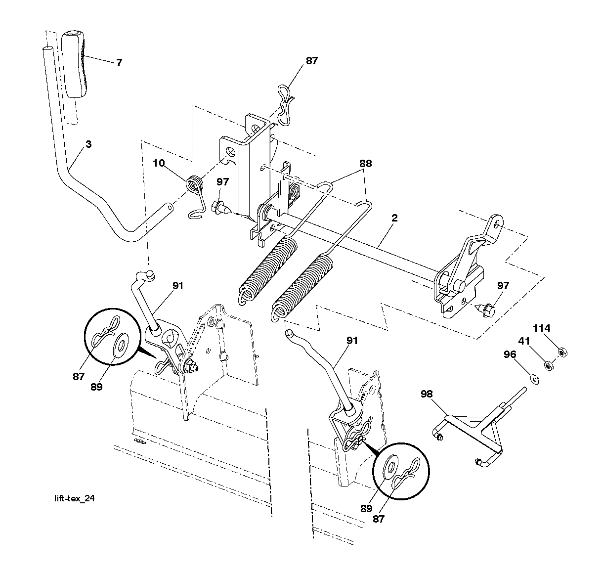 MOWER LIFT / DECK LIFT