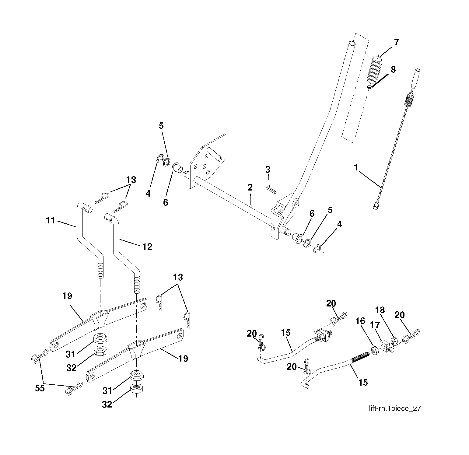 MOWER LIFT / DECK LIFT