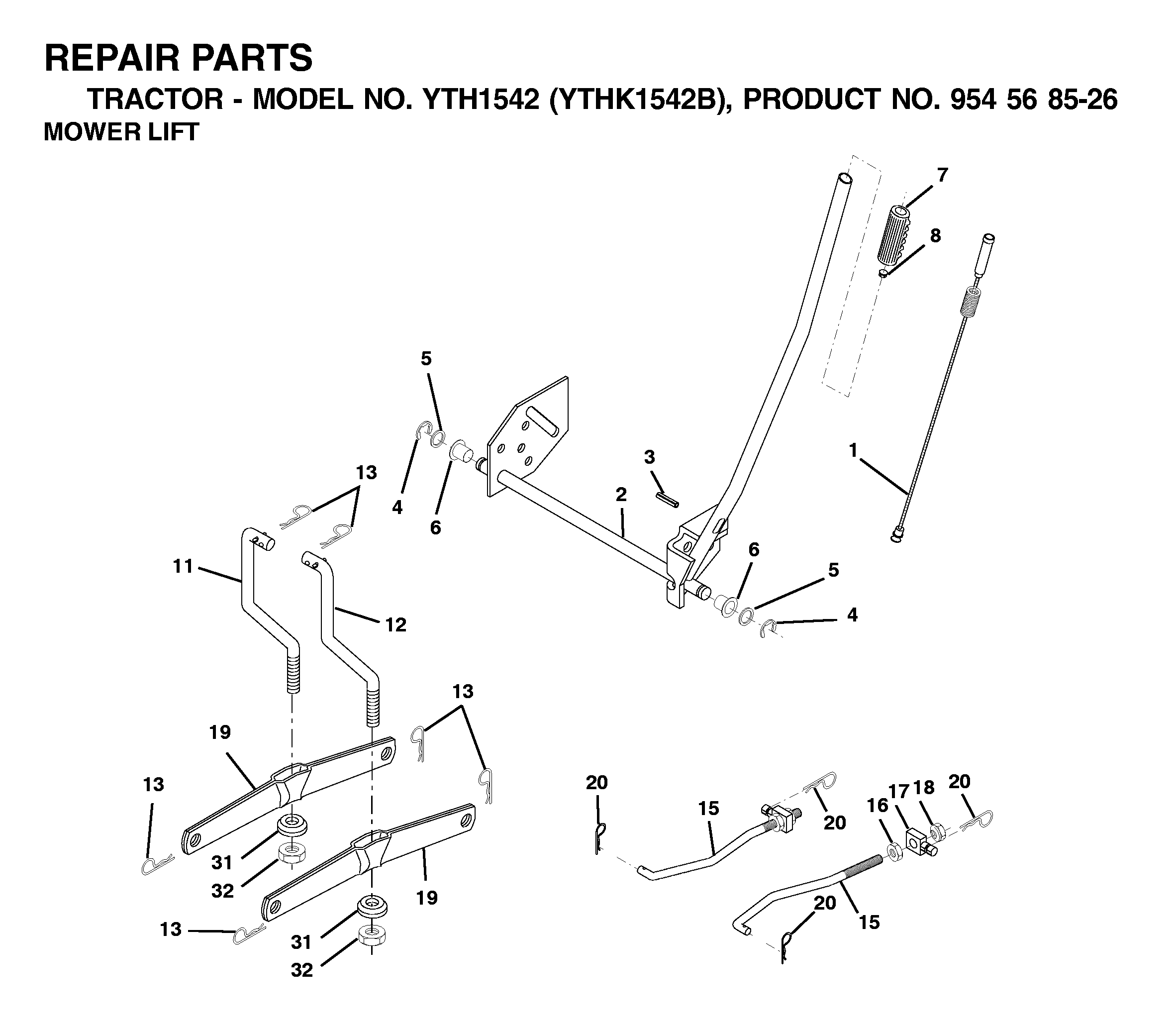 MOWER LIFT / DECK LIFT