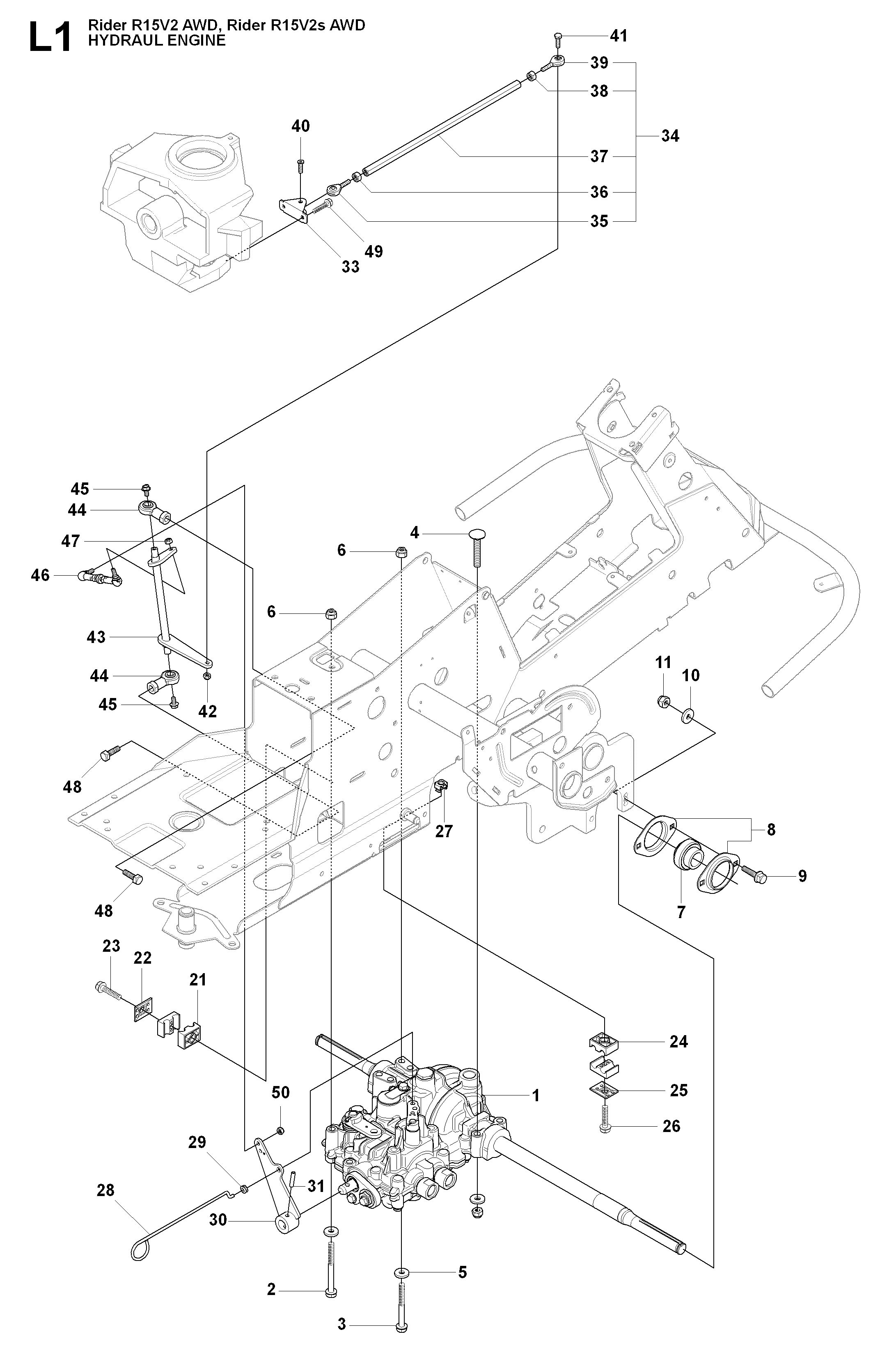 HYDRAULIC PUMP - MOTOR