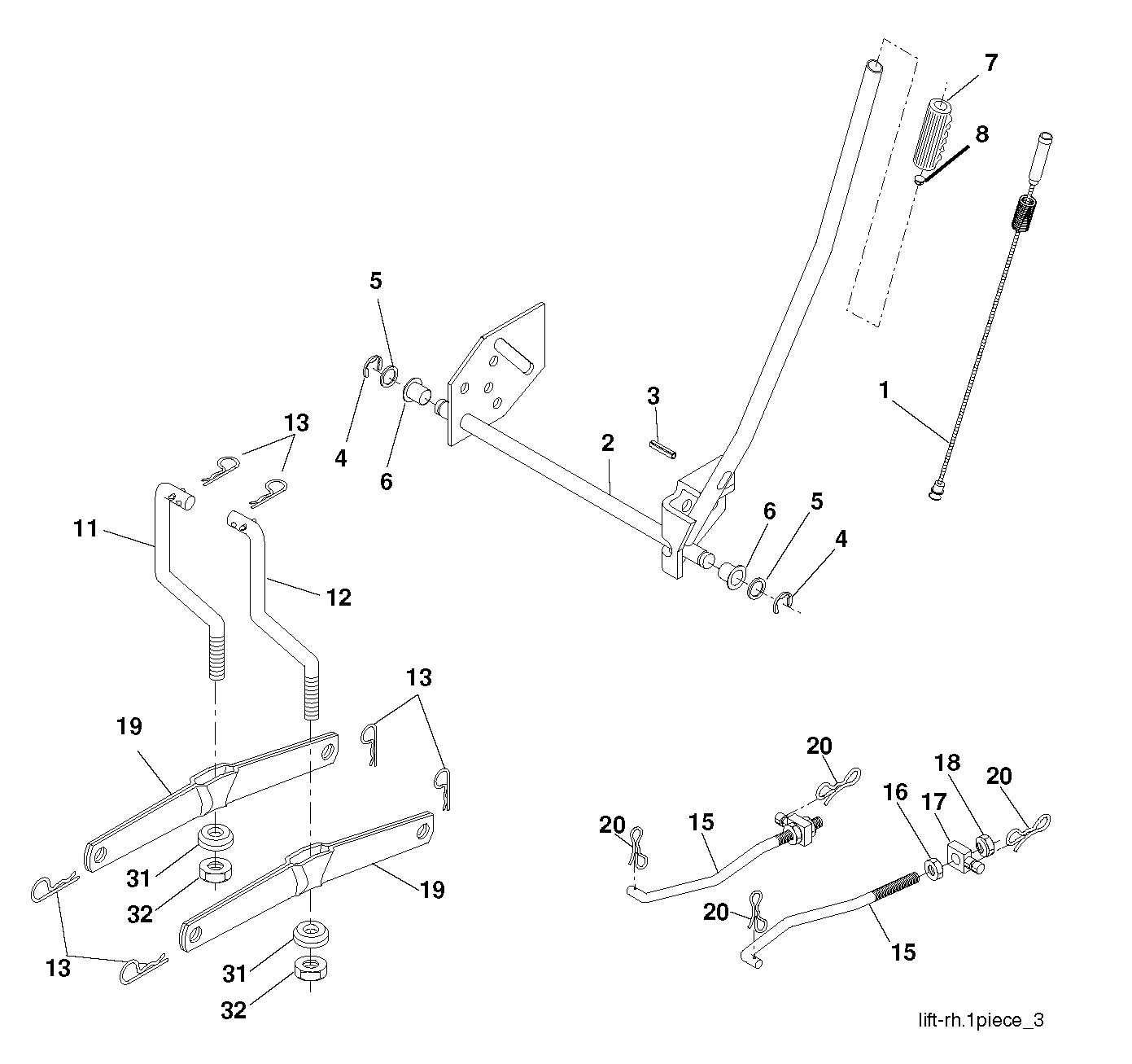 MOWER LIFT / DECK LIFT