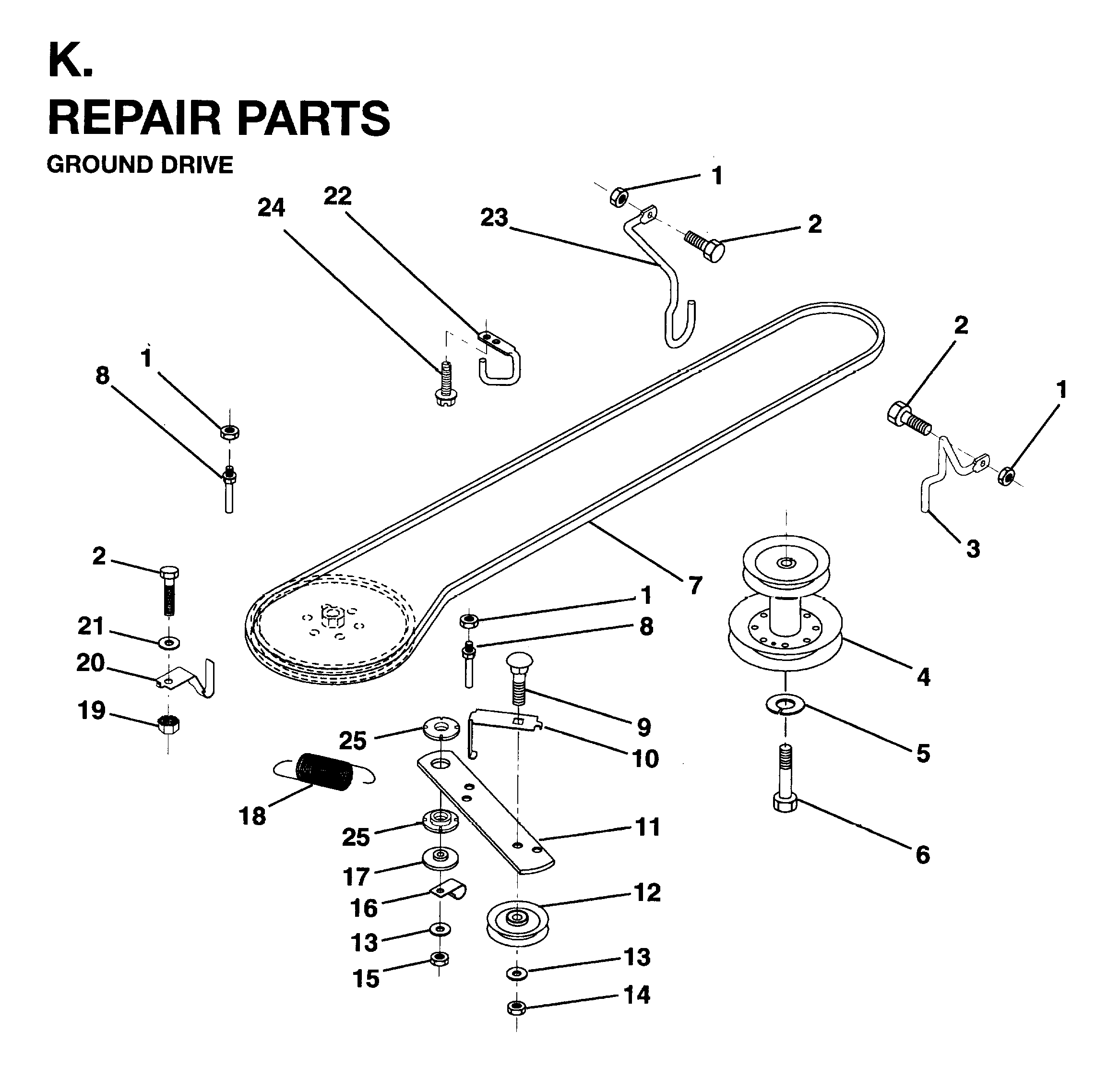 SECTOR GEAR / AXLE SUPPORT