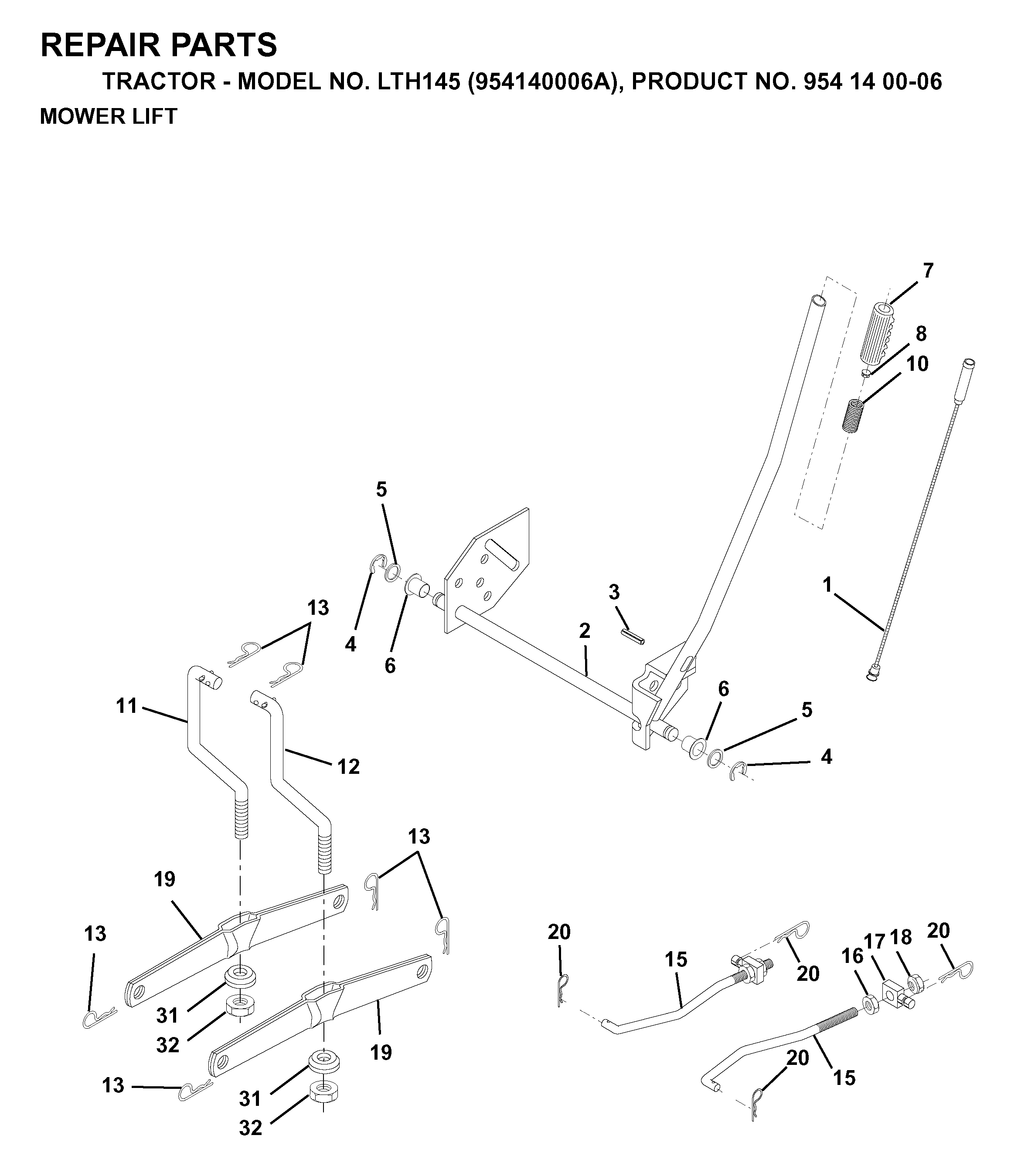 MOWER LIFT / DECK LIFT