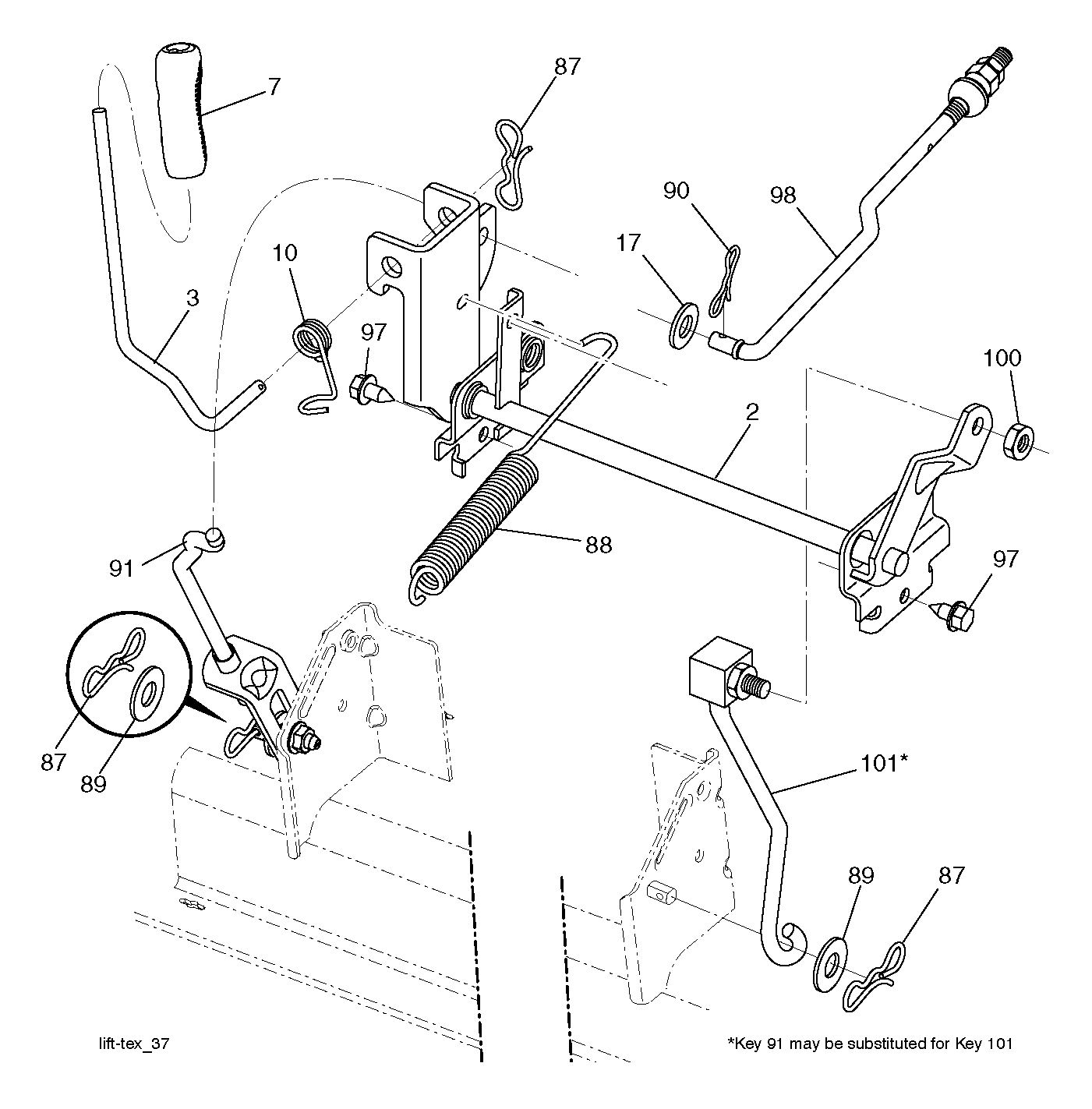 MOWER LIFT / DECK LIFT