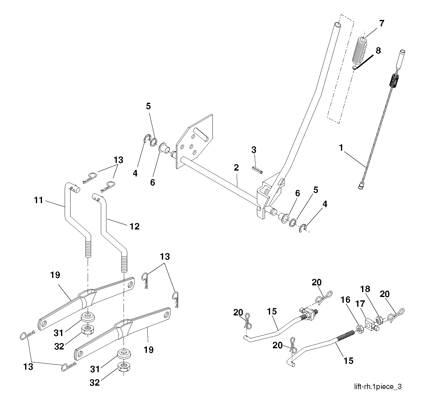 MOWER LIFT / DECK LIFT