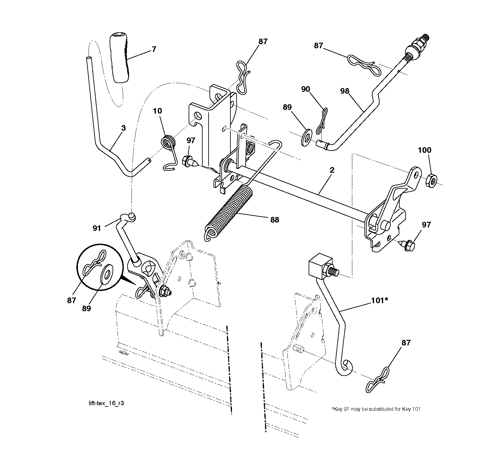 MOWER LIFT / DECK LIFT