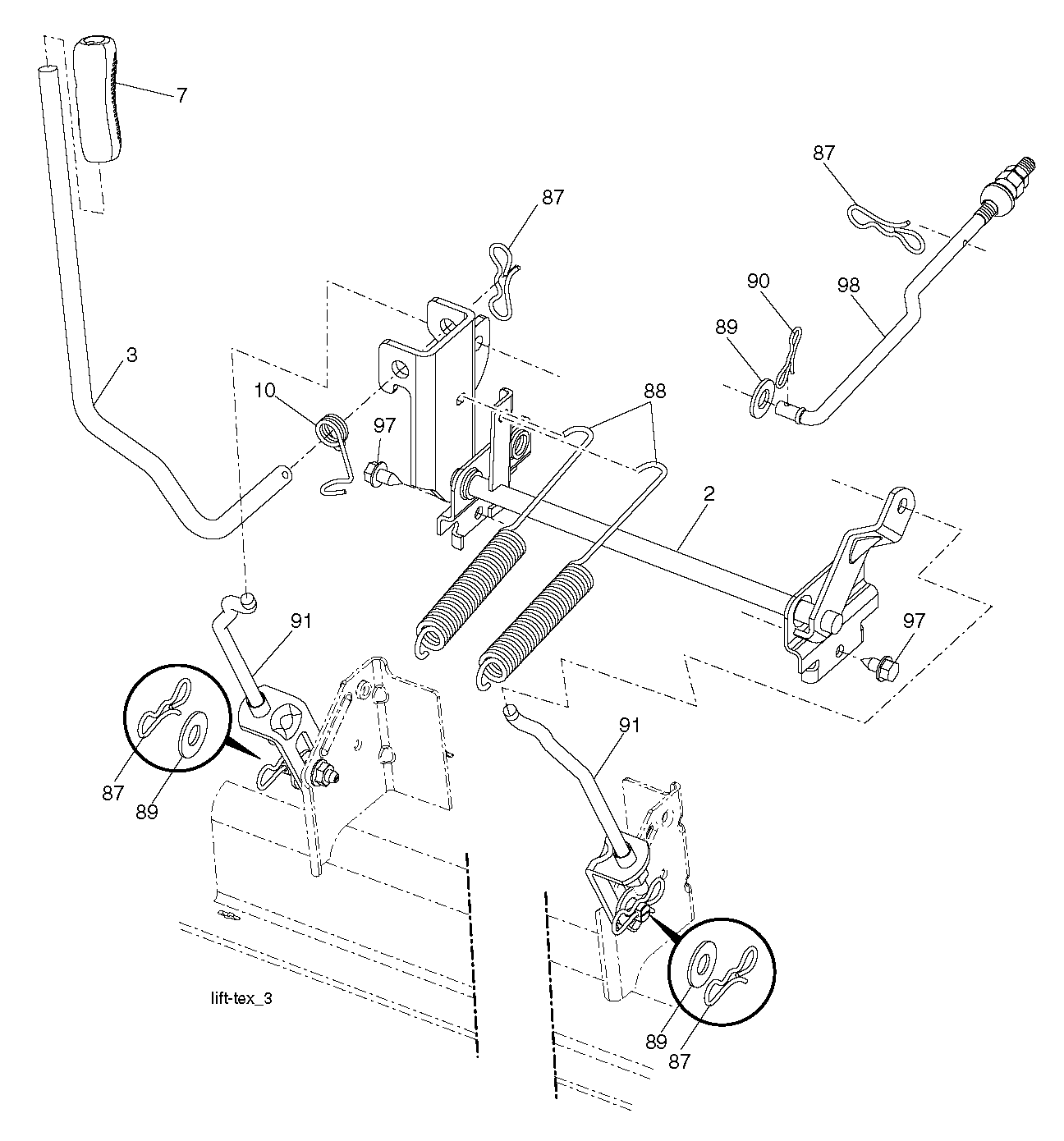 MOWER LIFT / DECK LIFT