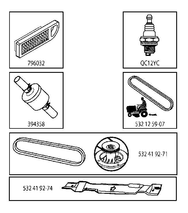 FREQUENTLY USED PARTS